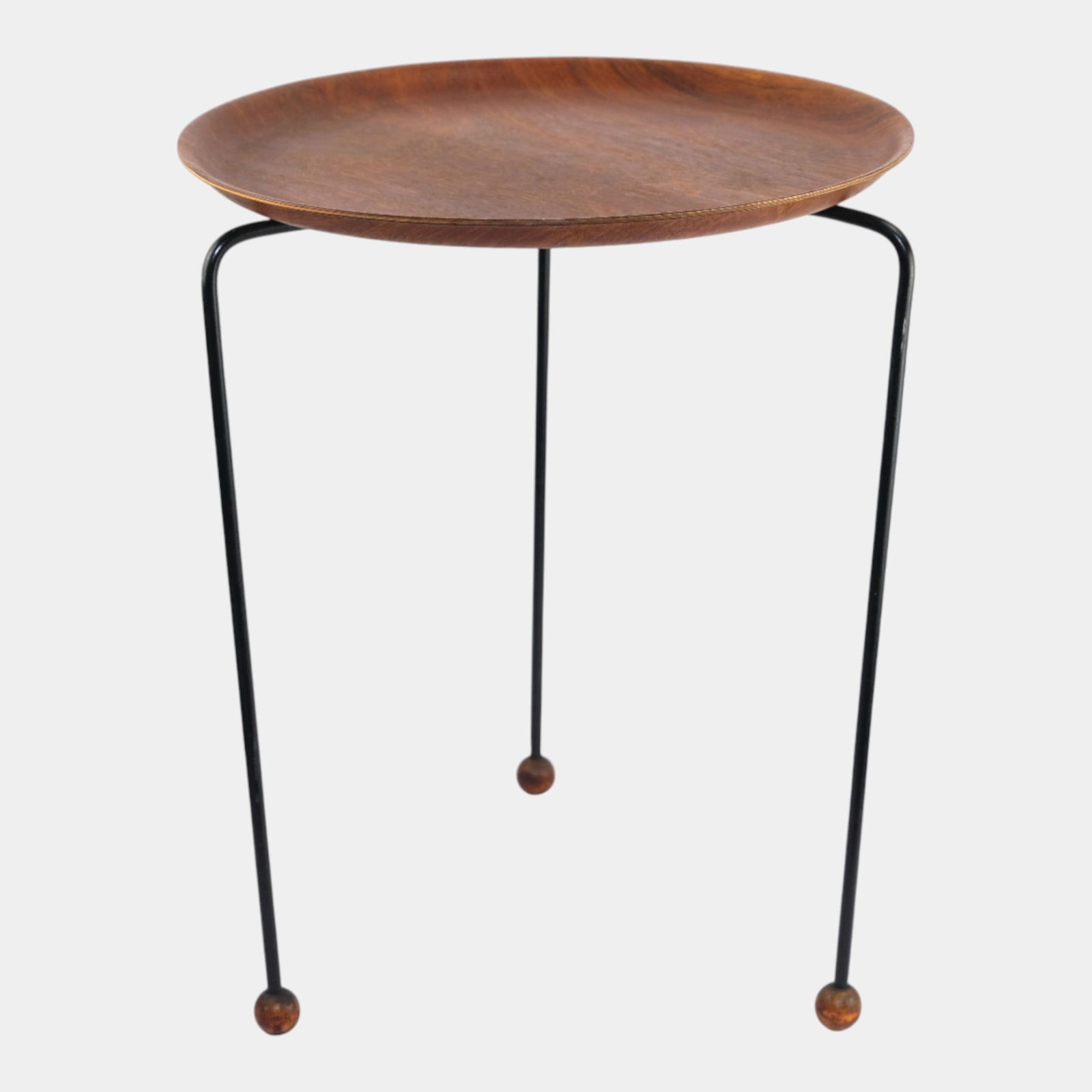 Tony Paul For Woodlin-Hall Corp Danish Mid Century Modern Tri Legged Side Table (1 of 4)