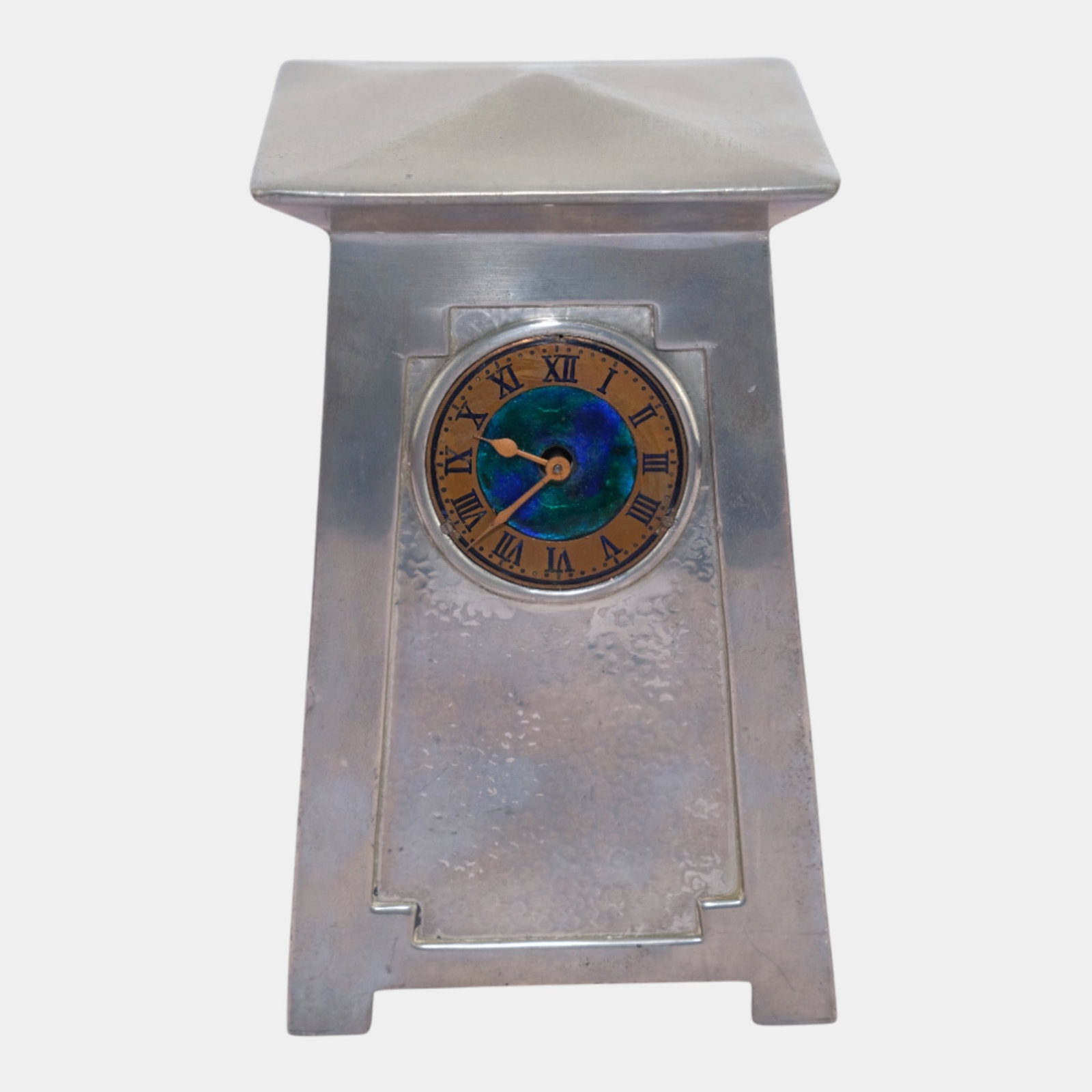 Archibald Knox For Liberty Co. 1900s Tudric English Pewter & Enamel Case Clock 0629 (1 of 7)