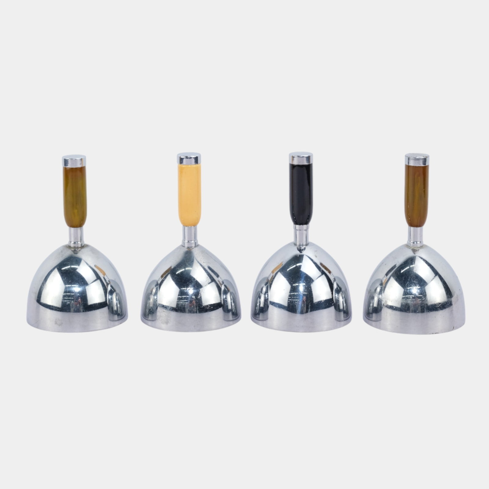 Ruth & William Gerth For Chase 1930s Art Deco Chrome & Bakelite "Ming" Dinner Bells (1 of 5)