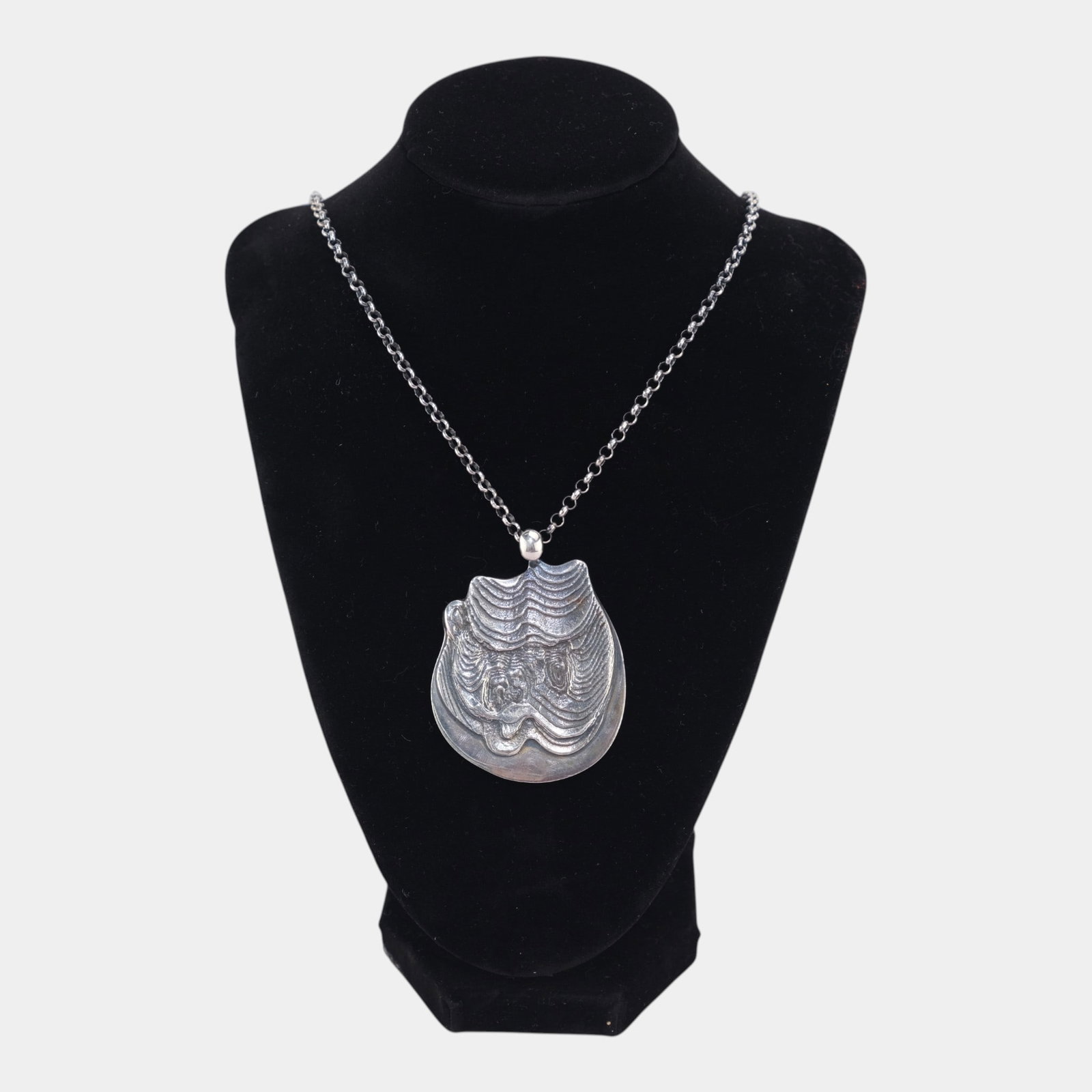 Tone Vigeland Norway Mid Century Modernist Sterling Silver Sculptural Pendant Necklace (1 of 5)