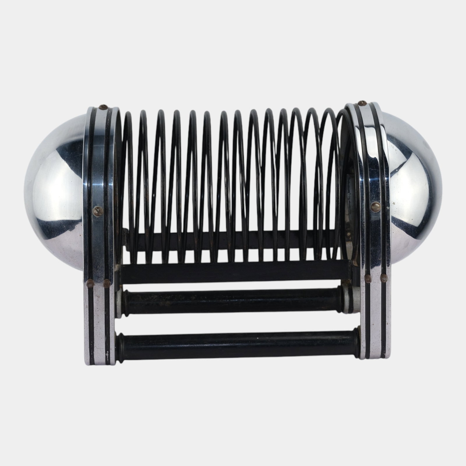 James Waring Carpenter McKay 1933 Machine Age Spring "Bullet" Magazine Record Rack - 3