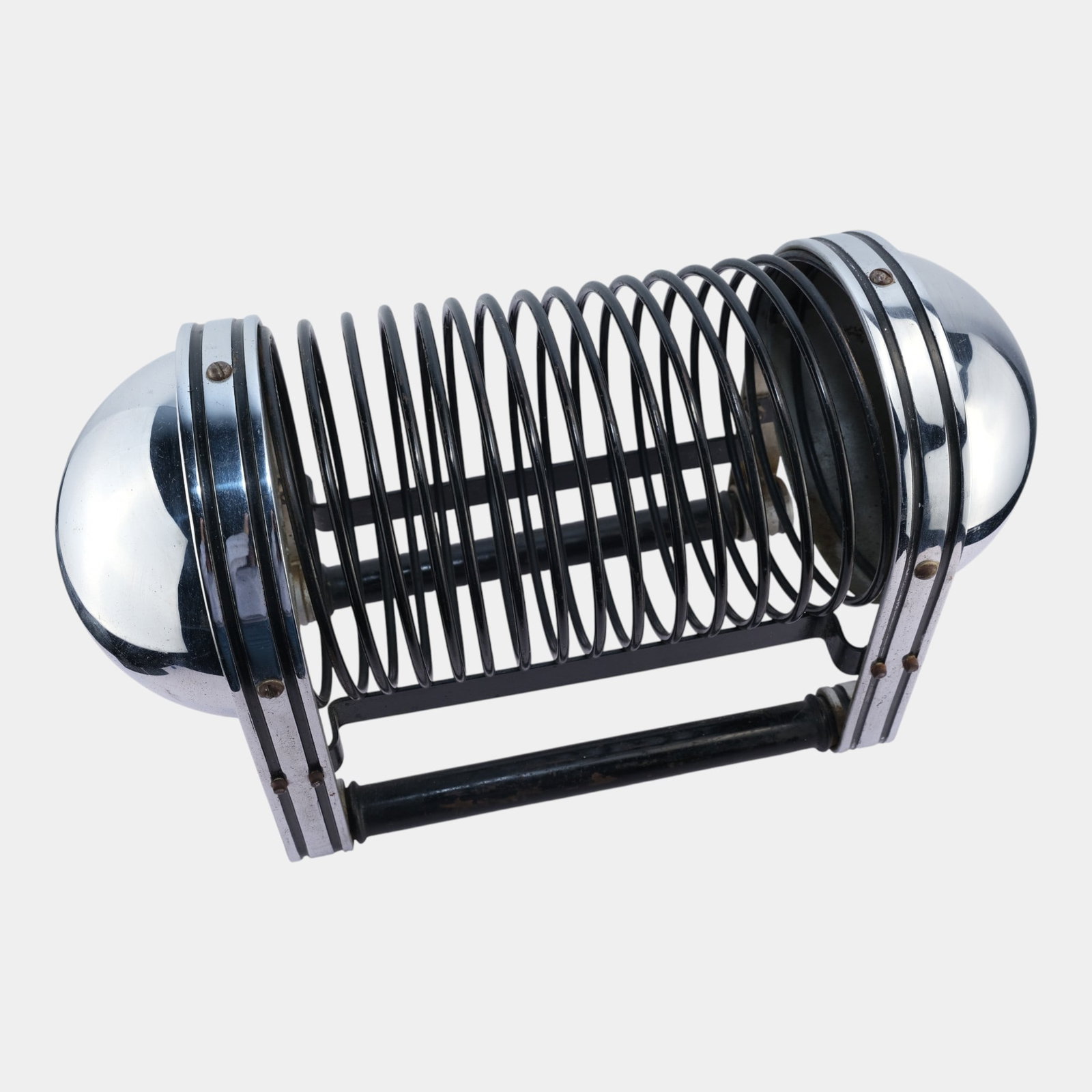 James Waring Carpenter McKay 1933 Machine Age Spring "Bullet" Magazine Record Rack - 5