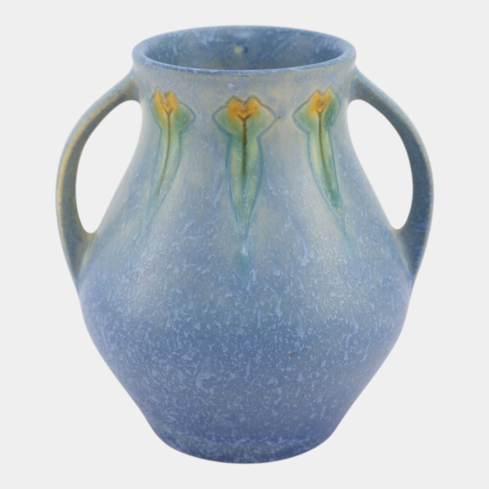 Roseville Windsor Blue 1931 Arts And Crafts Pottery Ceramic Handled Vase 545-5 (1 of 7)