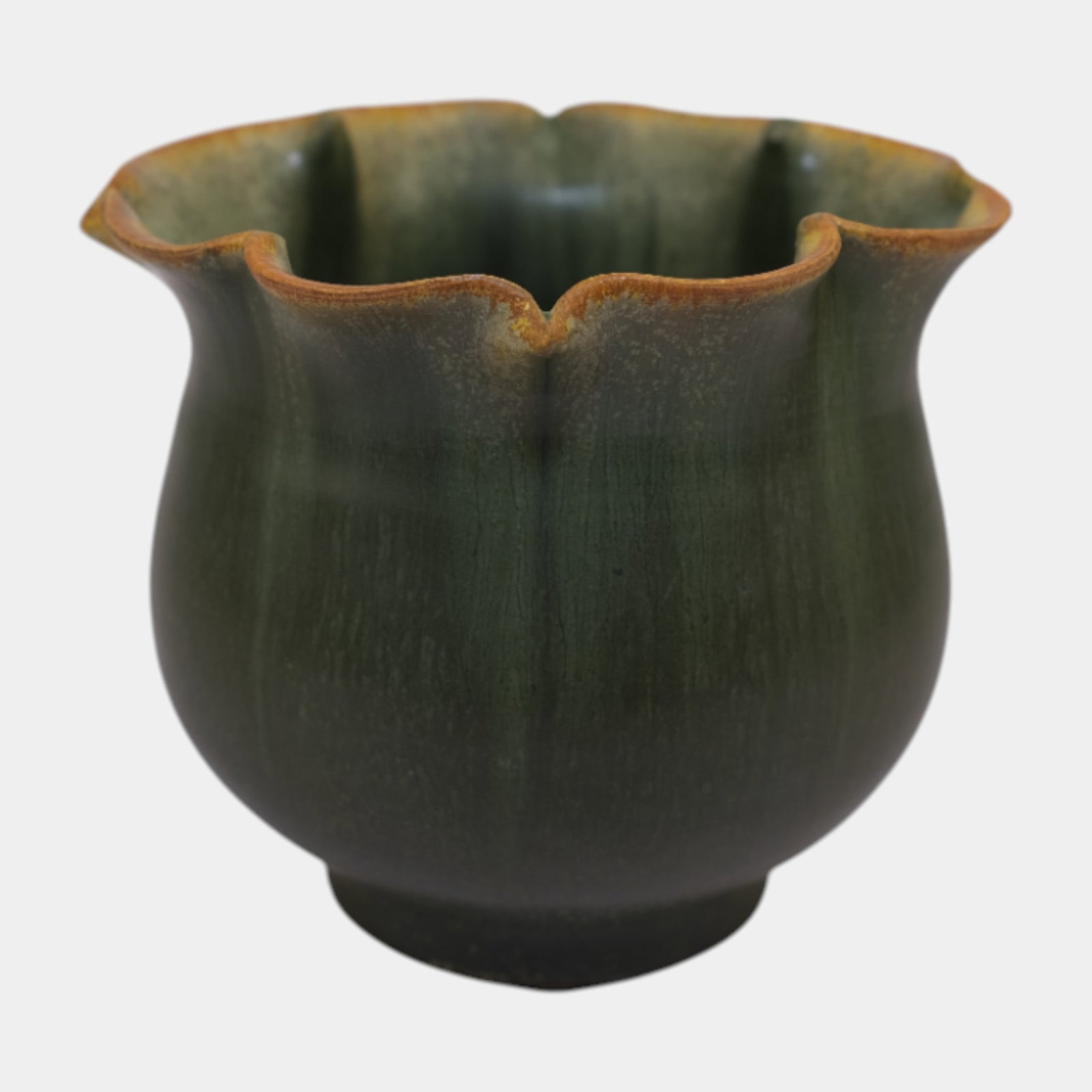 Ephraim Faience Hand Made Art Pottery Evening Primrose Vase (1 of 6)