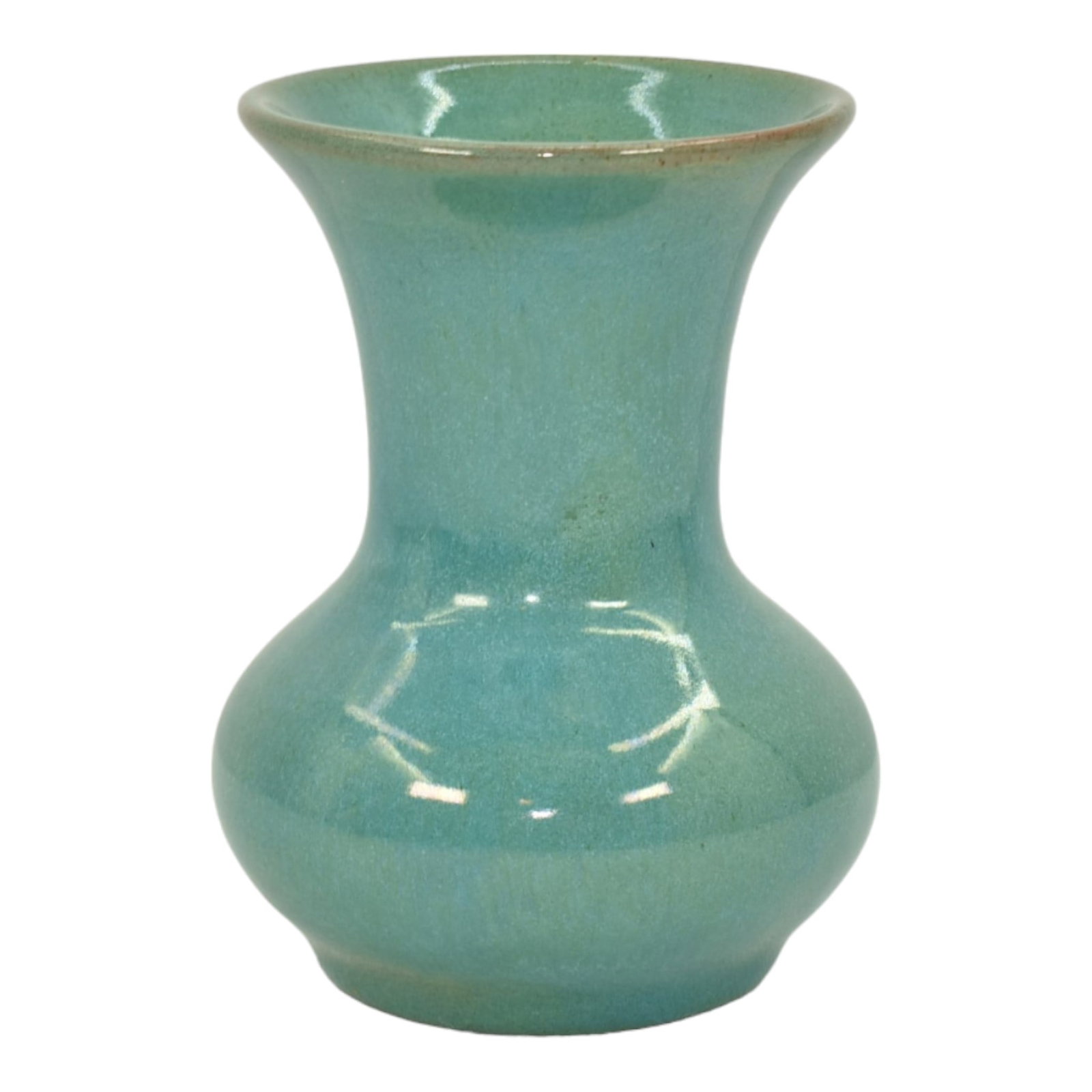 Pine Ridge Sioux Dakota Vintage Pottery Hand Made Green Vase Irving (1 of 6)