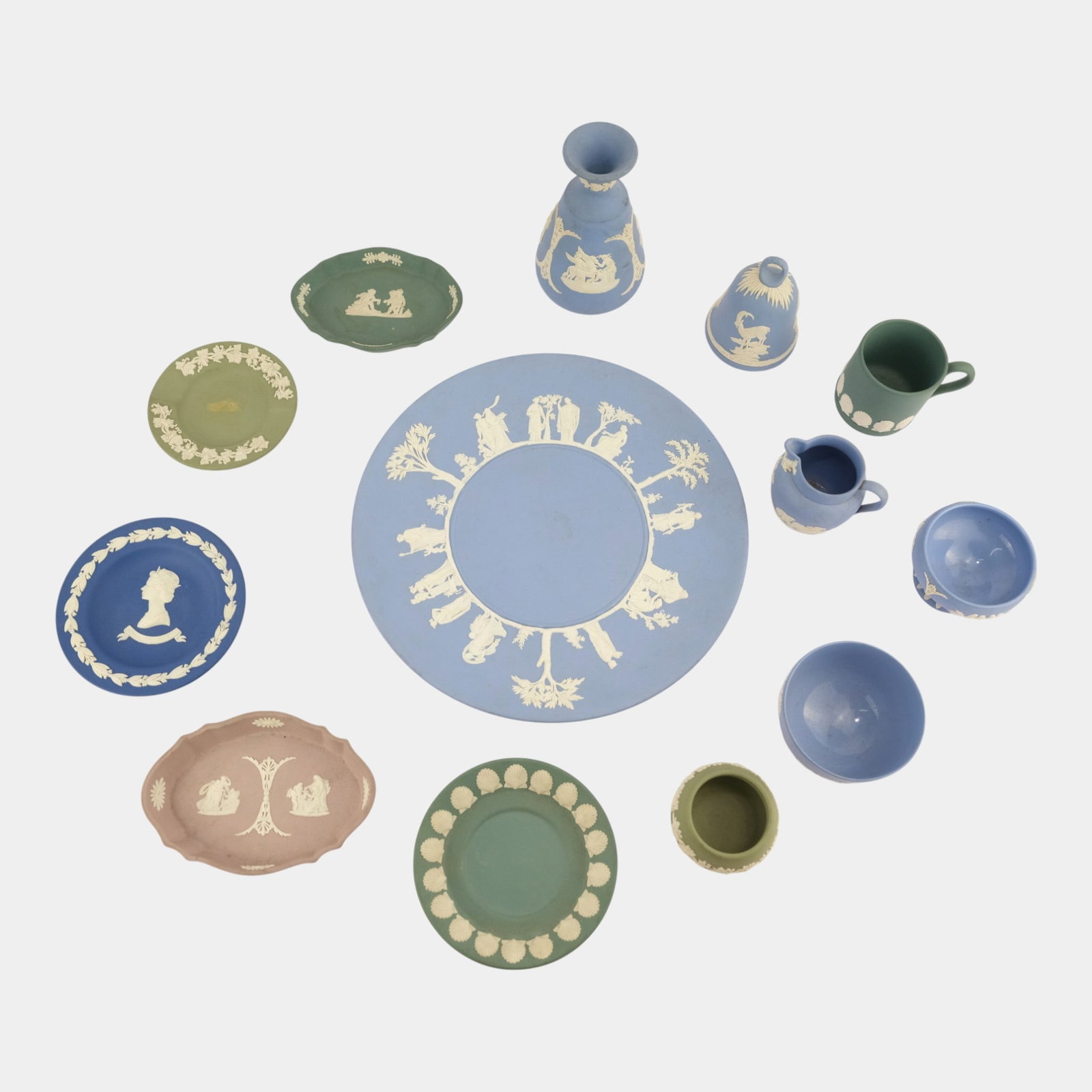 Wedgwood Assorted Blue Green Purple Plates Vases Mugs Bowls Bell (1 of 4)