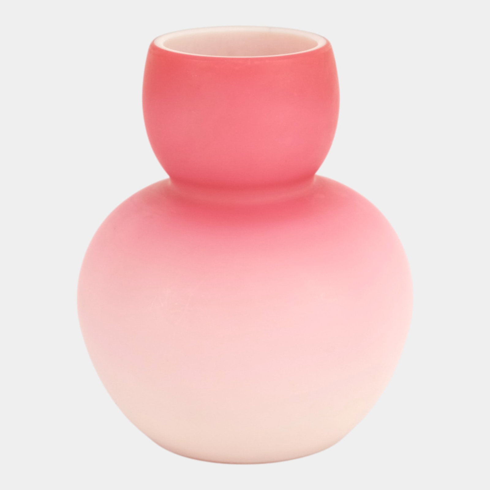 Peachblow Pink to Rose Satin Cased Glass Vase (1 of 4)