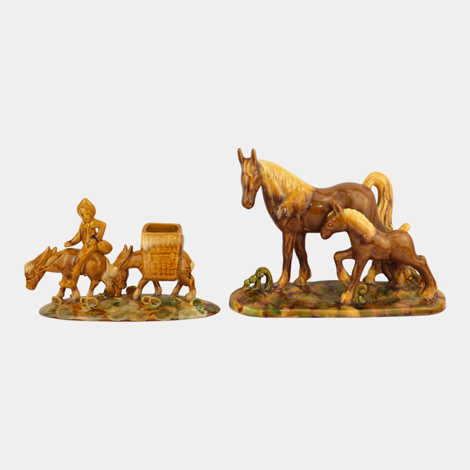 Royal Haegar Art Pottery Prospector R489 & Horse And Foal R451 Figurines (1 of 3)
