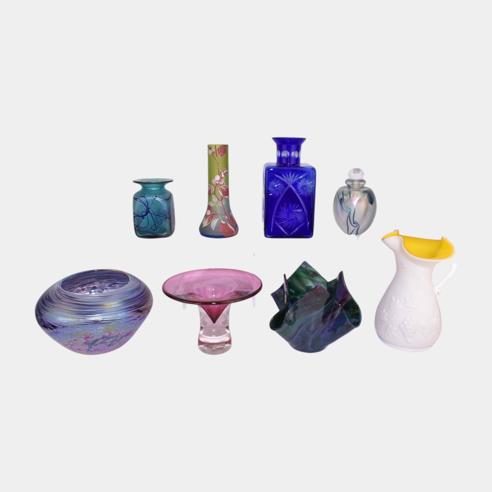 Studio Art Glass Vases Including Robert Eickholt, Robert Held, And More (1 of 3)