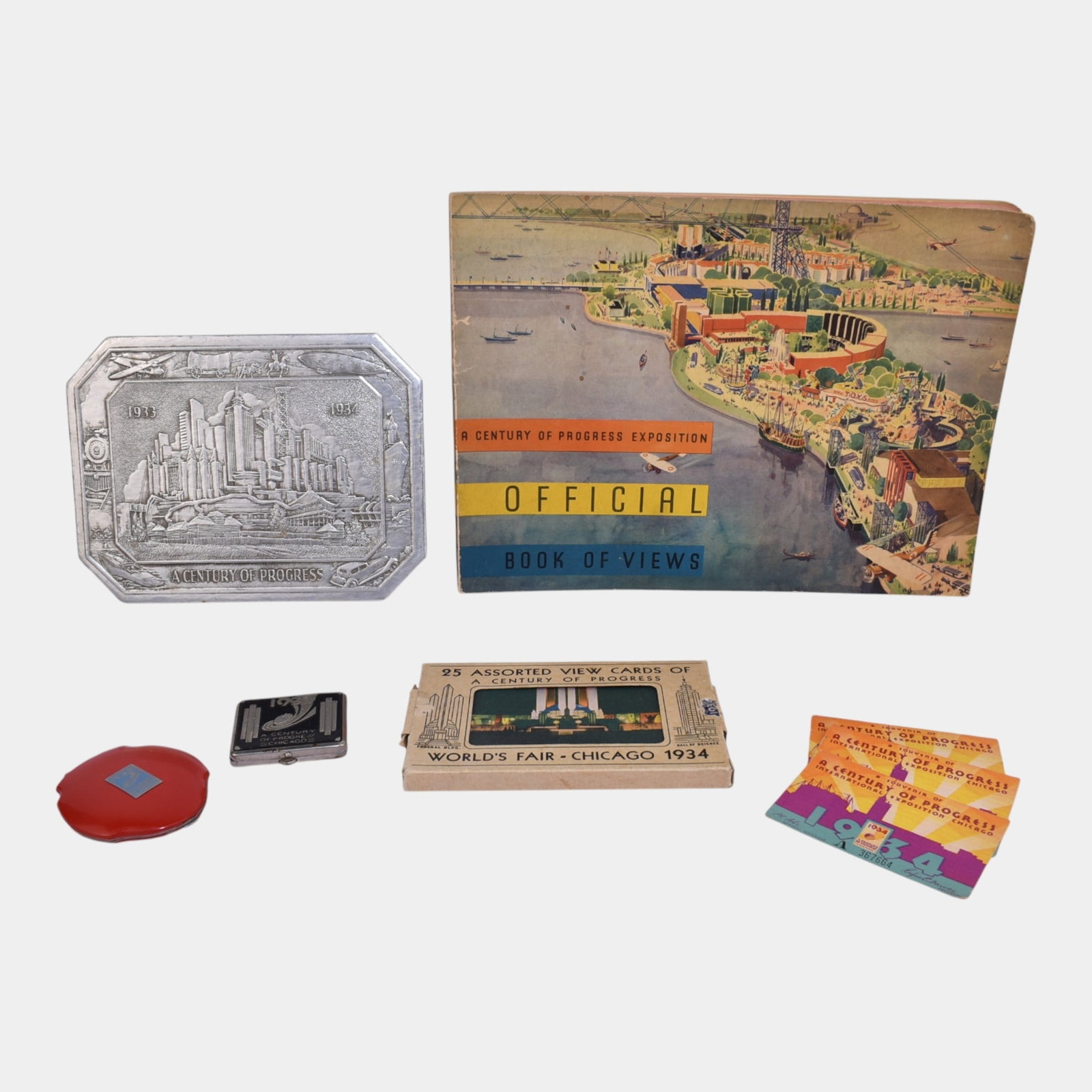 1933 World's Fair Chicago Vintage Assorted Memorabilia And Souvenirs (1 of 4)