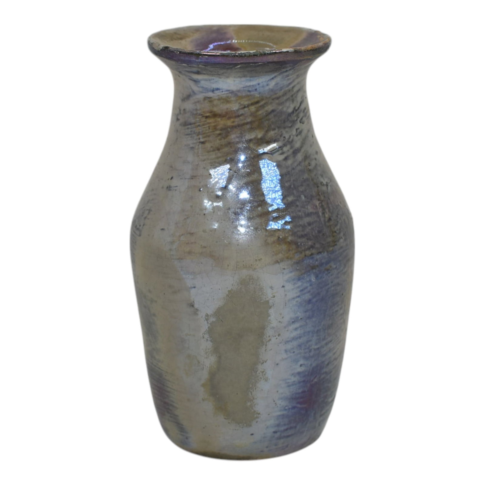 Pewabic Detroit 1940s Art Pottery Iridescent Vase (1 of 6)