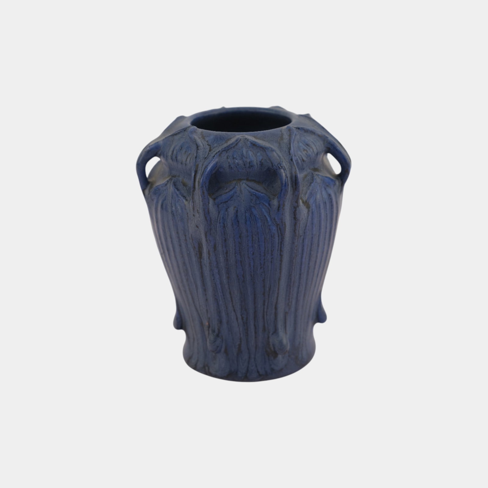 Ephraim Faience 2018 Arts And Crafts Miniature Indigo Seven Handled Vase (1 of 3)