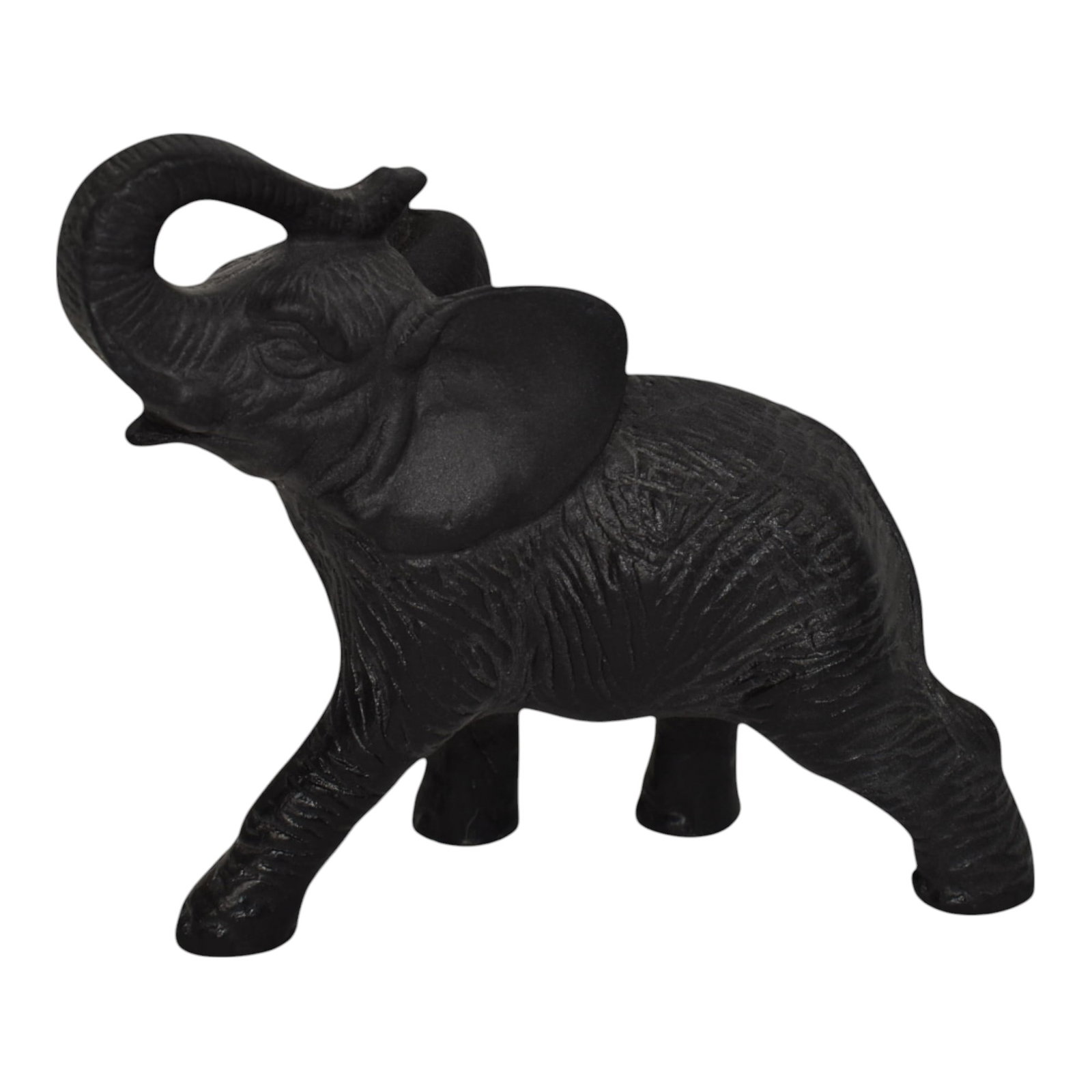 Daum Nancy France Vintage Art Glass Black Crystal Elephant Figurine (1 of 8)