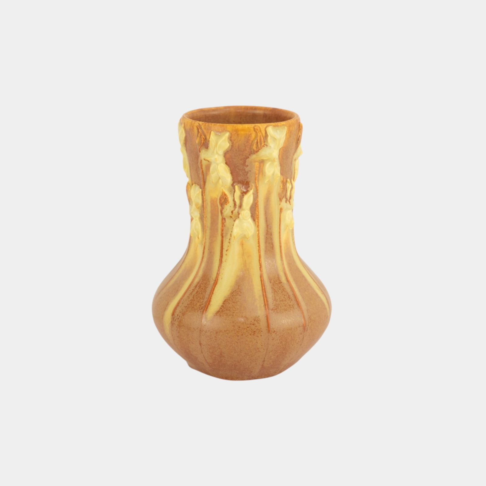 Ephraim Faience 2020 Miniature Pumpkin Orange Perennial Vase (1 of 3)