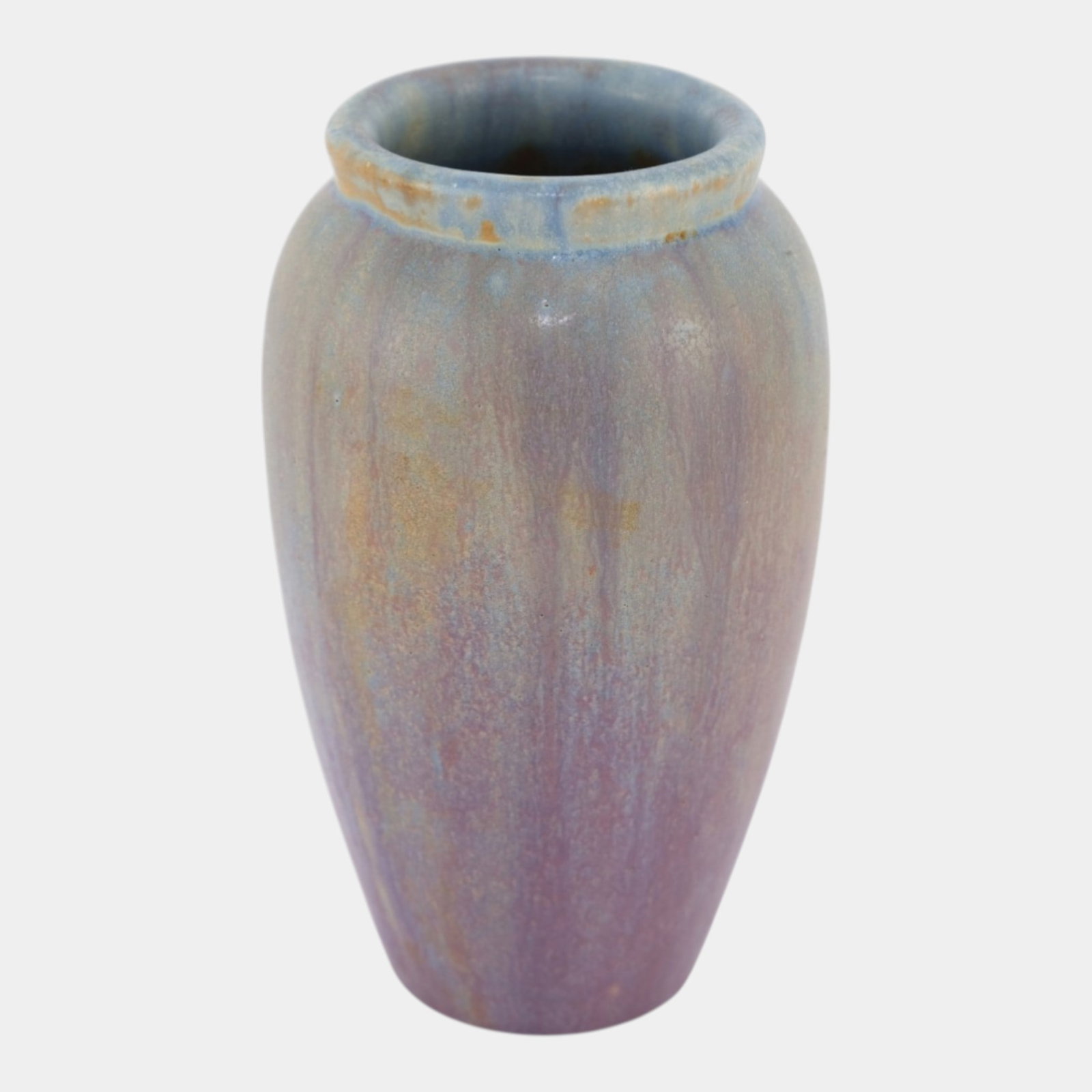 Fulper 1917-1923 Arts And Crafts Pottery Mottled Blue Purple Ceramic Vase (1 of 6)