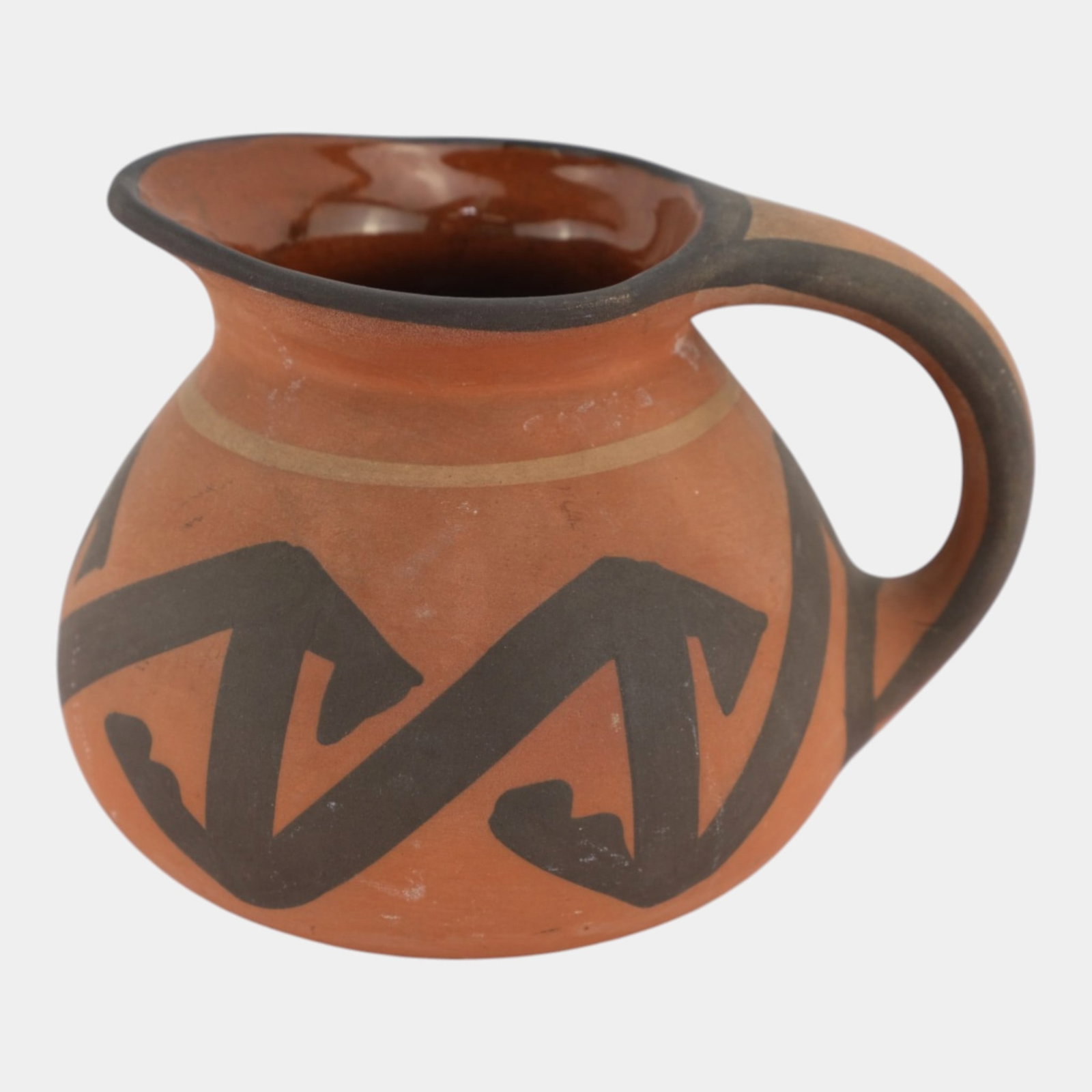 Owens Aborigine 1907 Vintage Native American Art Pottery Hand Decorated Pitcher (1 of 7)