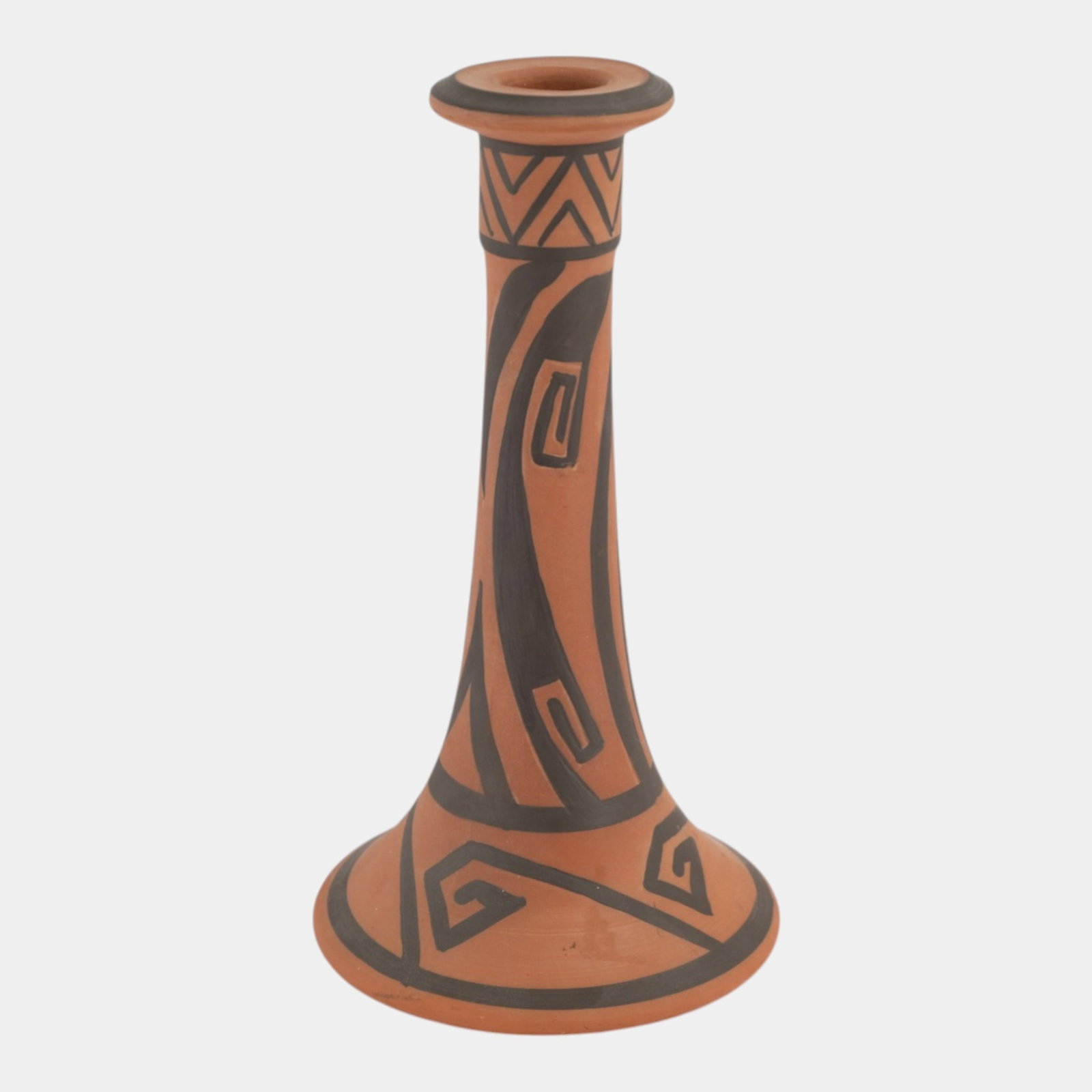 Clifton 1905-1914 Vintage Native American Art Pottery Hand Decorated Candle Holder (1 of 6)