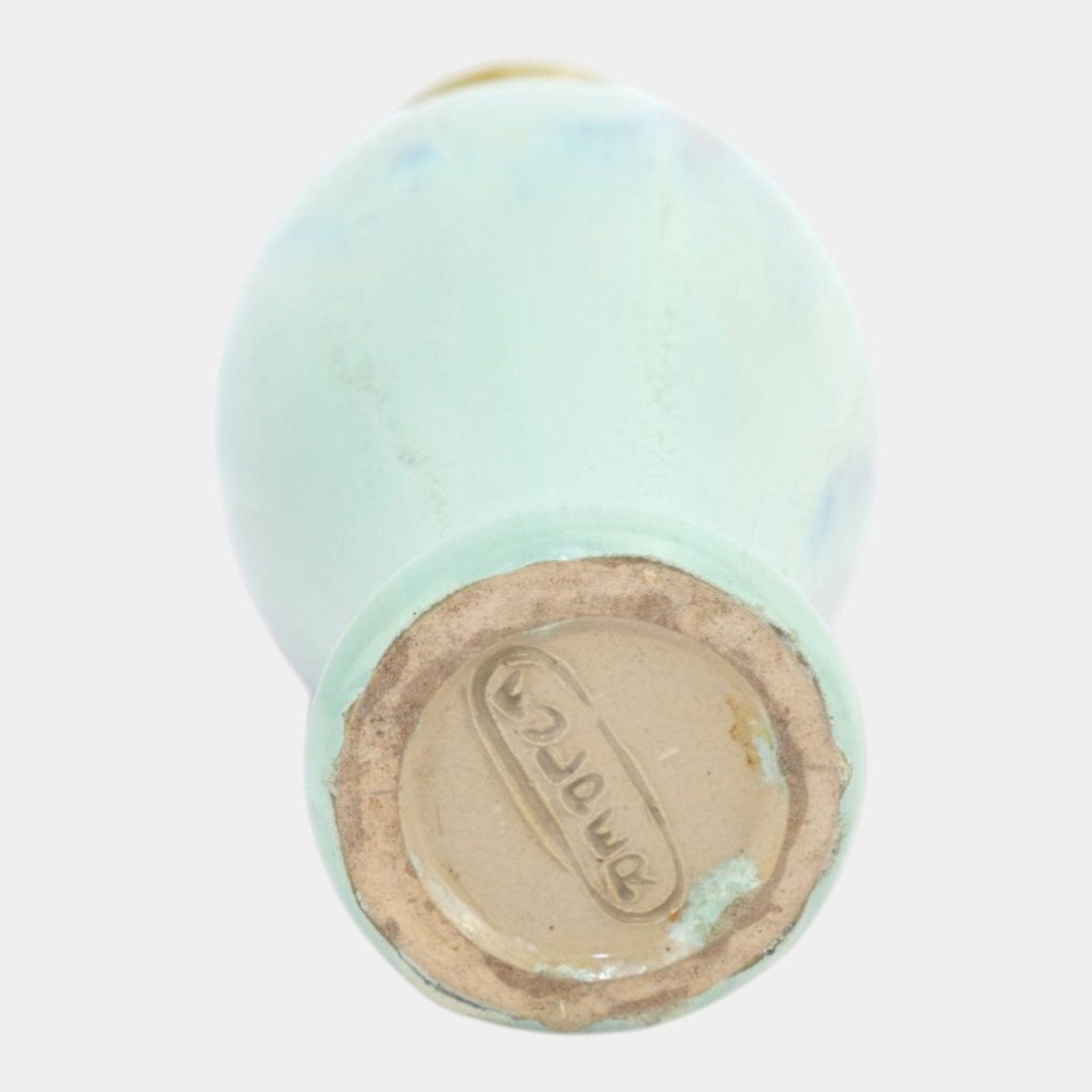 Fulper 1917-1927 Arts And Crafts Pottery Green Blue Flambe Ceramic Baluster Vase - 6