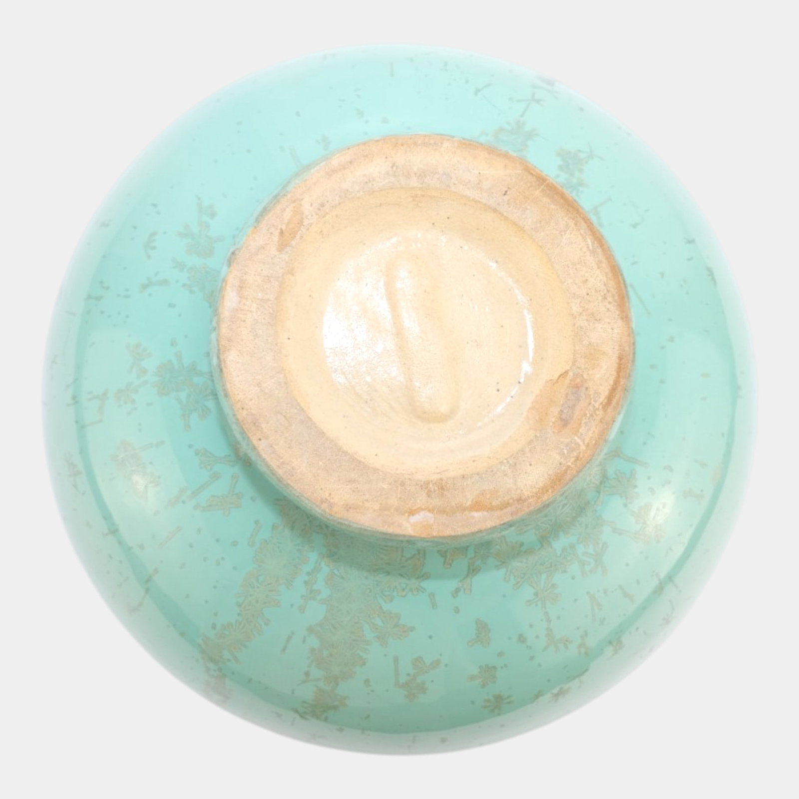 Fulper 1917-1923 Arts And Crafts Pottery Green Crystalline Glaze Three Handled Vase - 6