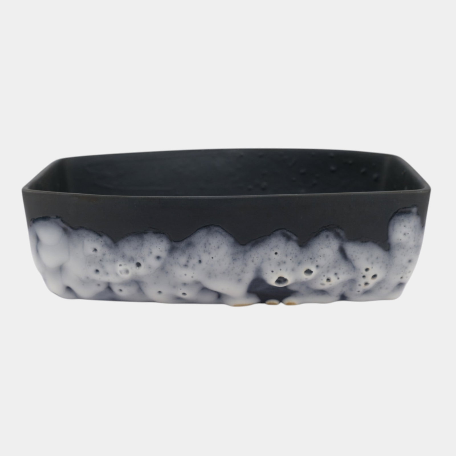 Rookwood Cirrus 1954 Vintage Mid Century Modern Pottery Black Ceramic Console Bowl 7064: Professional, fast, and affordable in house shipping available for all items. Rookwood Cirrus 1954 Vintage Mid Century Modern Pottery Black Ceramic Console Bowl 7064 Boldly modern and architectural, t