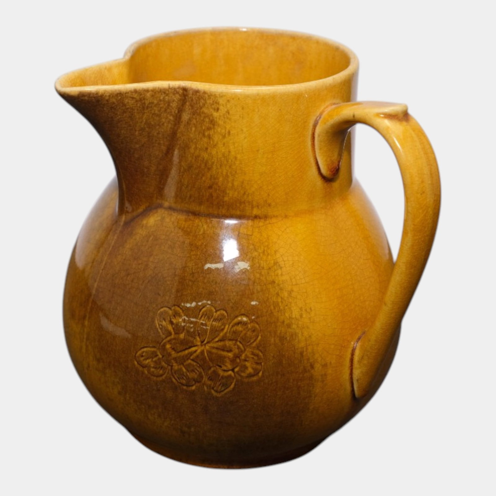 Rookwood 1885 Vintage Arts And Crafts Pottery Brown Floral Ceramic Pitcher 88 Bookprinter (1 of 6)