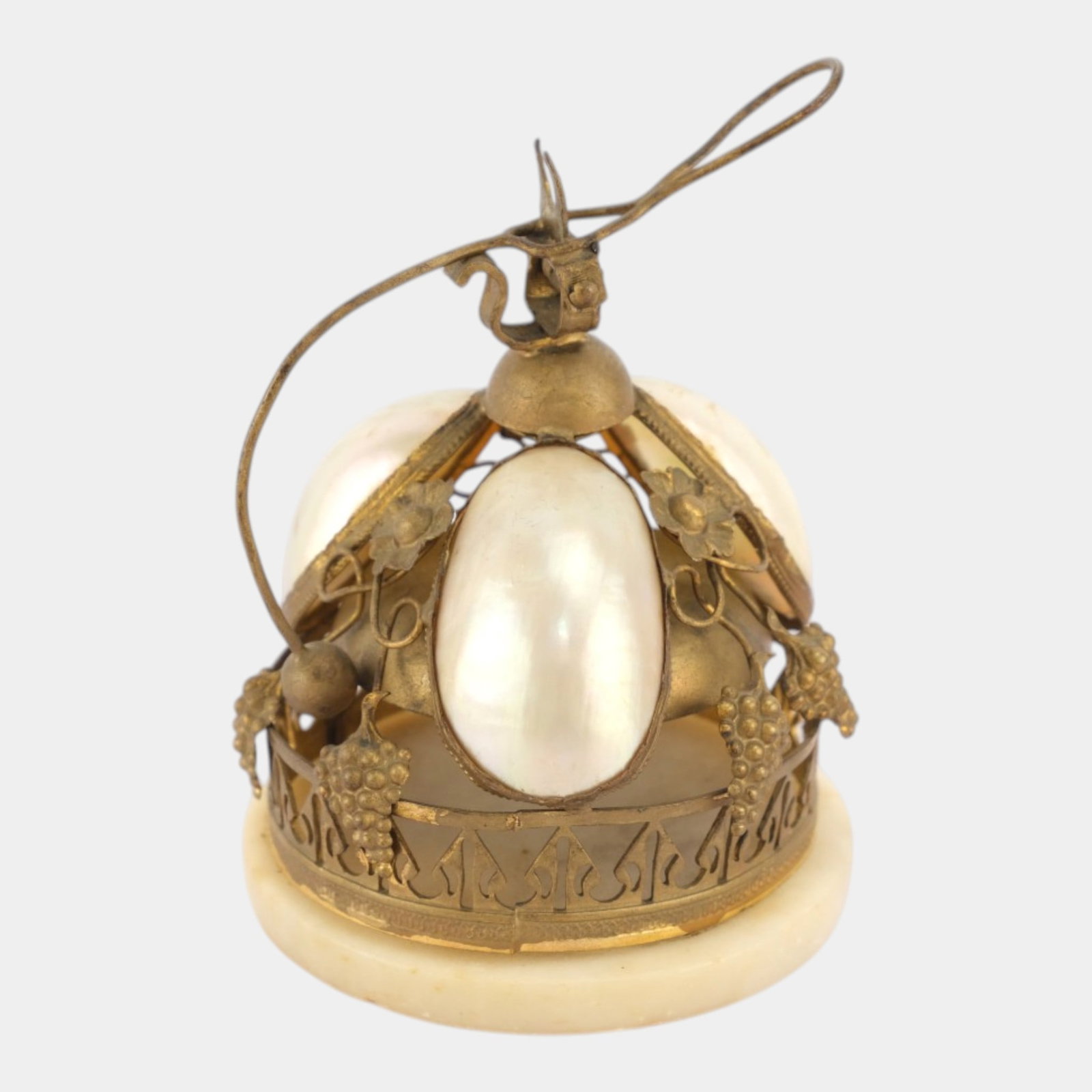 19th Century French Mother Of Pearl And Guilt Ormolu Art Nouveau Servant Bell (1 of 6)