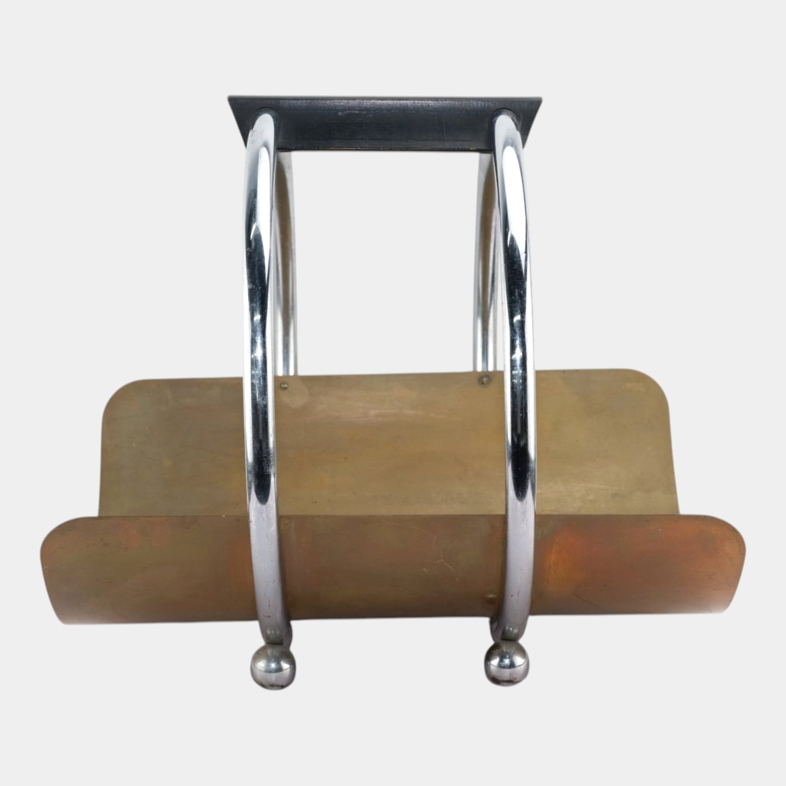 Leslie Beaton For Revere 1930s Art Deco Copper & Chrome Black Wood Magazine Or Log Holder: Professional, fast, and affordable in house shipping available for all items. Leslie Beaton For Revere 1930s Art Deco Copper & Chrome Black Wood Magazine Or Log Holder Large Revere copper/bronze & chr