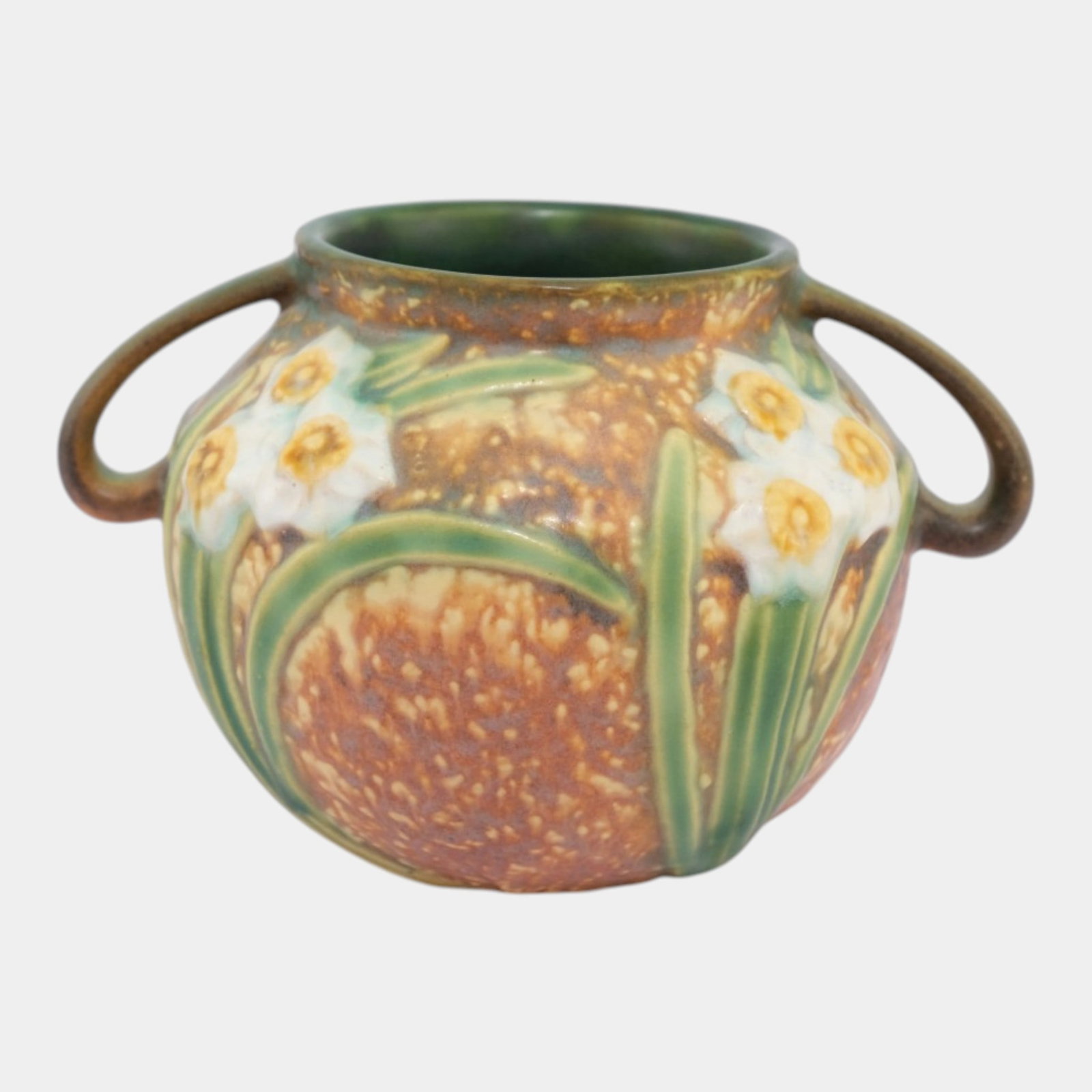 Roseville Jonquil 1931 Vintage Arts And Crafts Ceramic Vase 524-4 (1 of 6)