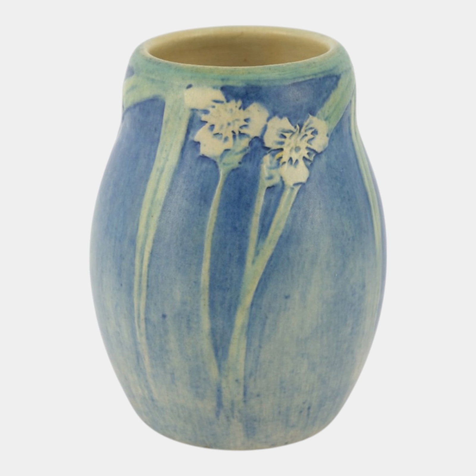 Newcomb College 1920 Vintage Arts and Crafts Pottery Floral Ceramic Vase Henrietta Baily (1 of 6)