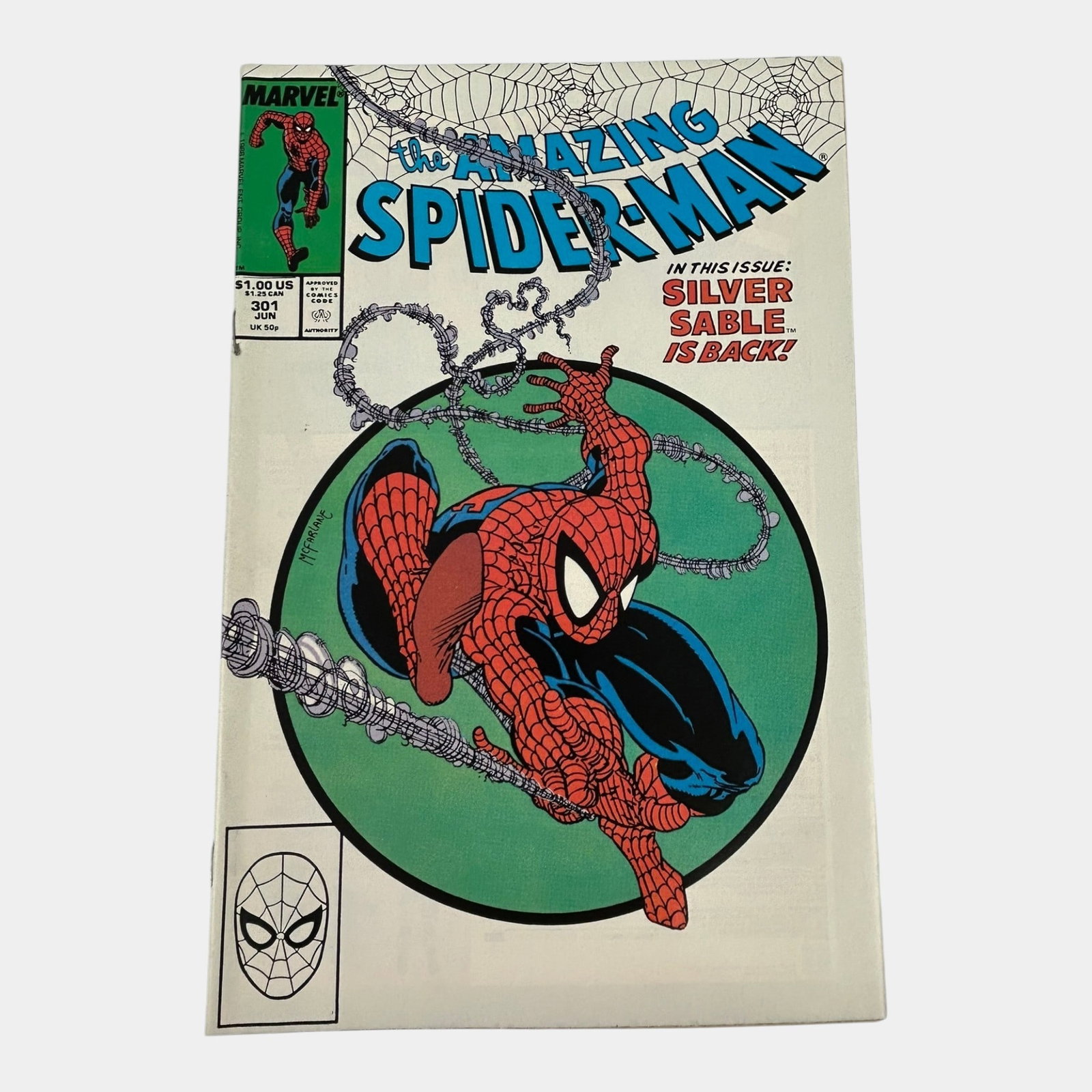 The Amazing Spider-Man #301 High Grade Todd McFarlane Cover Copper Age Comic Book (1 of 4)
