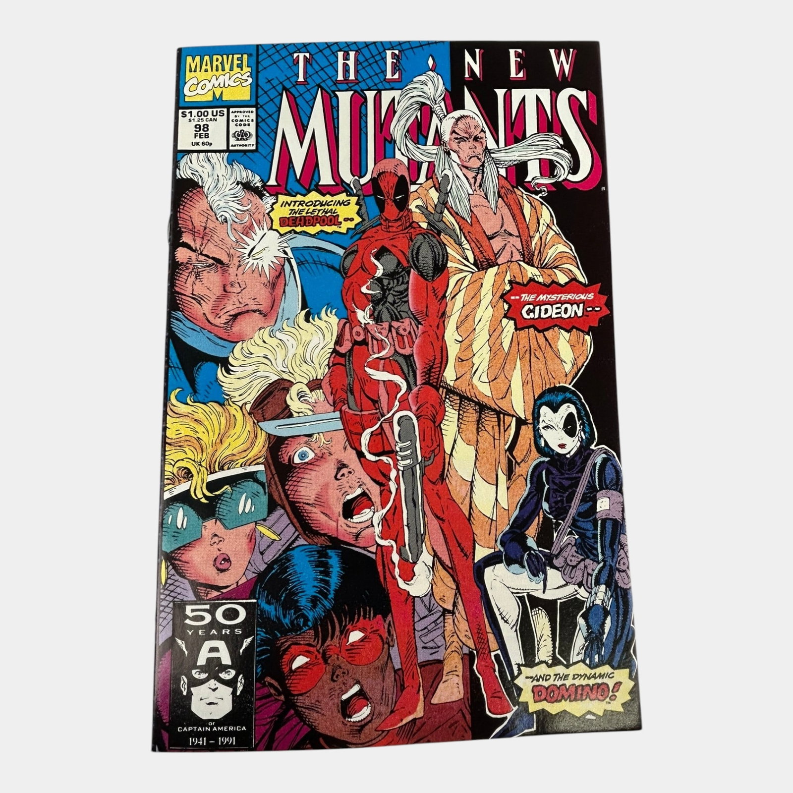 New Mutants #98 High Grade Key Comic Book 1st Appearance Of Deadpool (1 of 6)