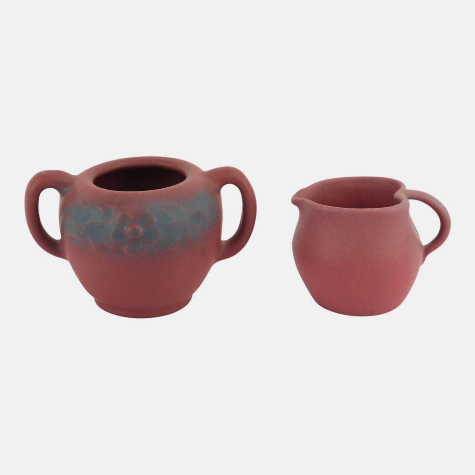 Van Briggle Vintage 1940s Sugar Bowl and Cream Pitcher (1 of 4)