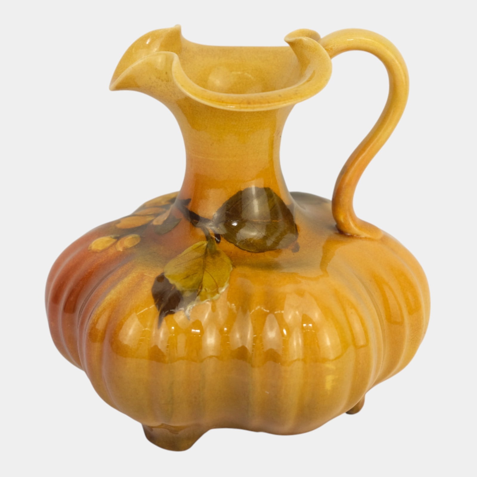 Rookwood Pottery 1892 Standard Glaze Lobed Base Floral Pitcher 547 Perkins (1 of 7)