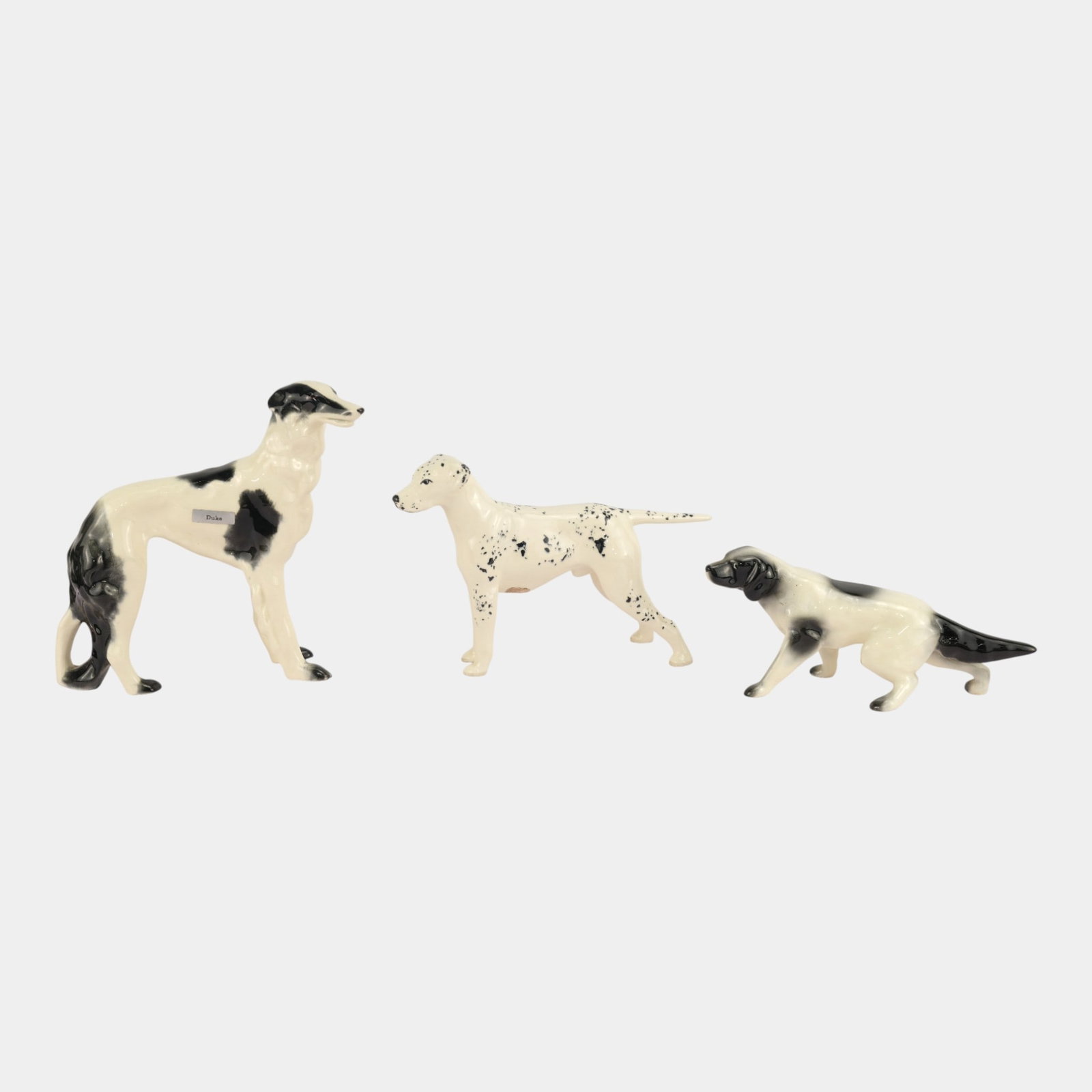 Robert Simmons California Art Pottery Wolfhound Rex Setter Dalmatian Figurines (1 of 3)