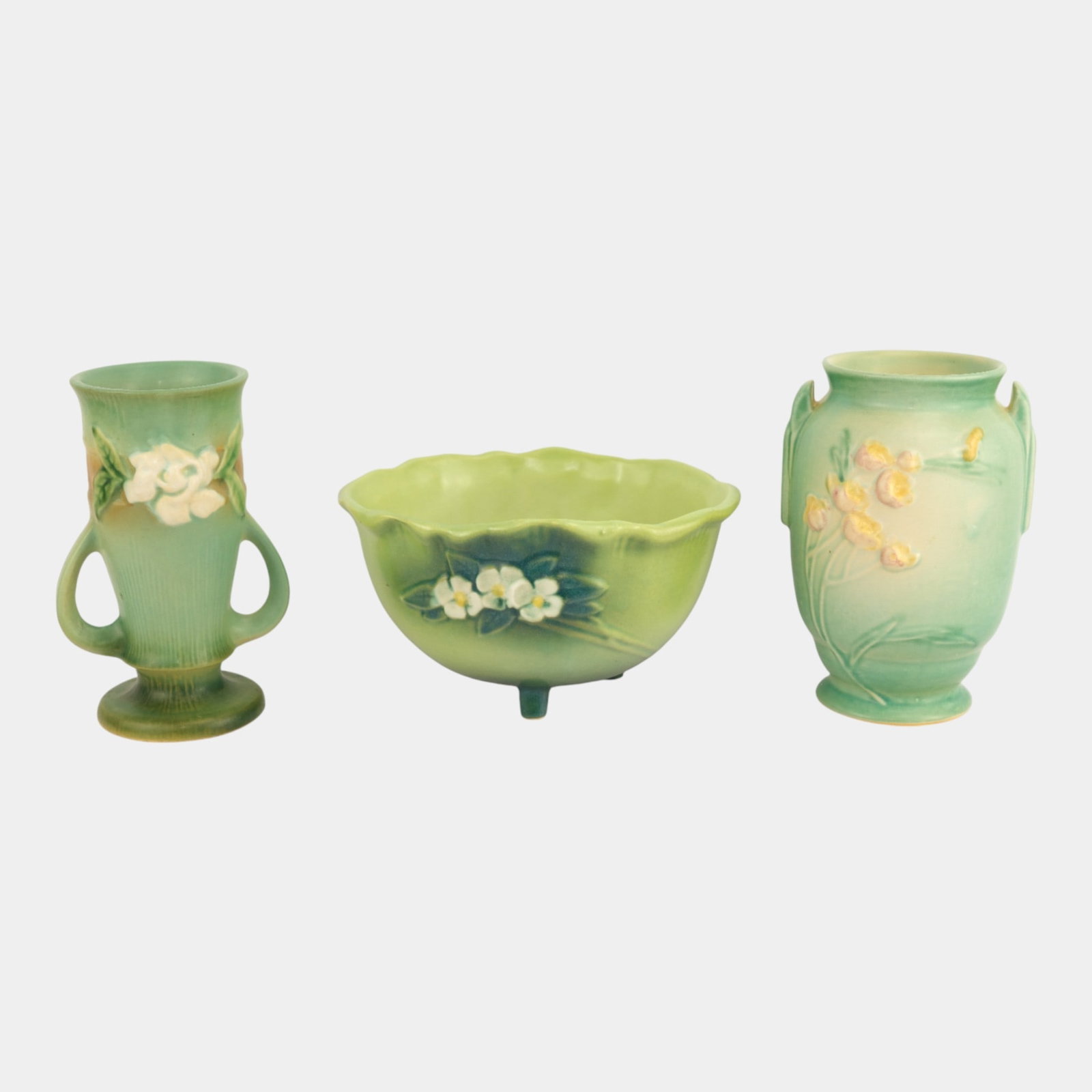 Roseville Mock Orange Ixia Gardenia Vases Bowl (1 of 3)