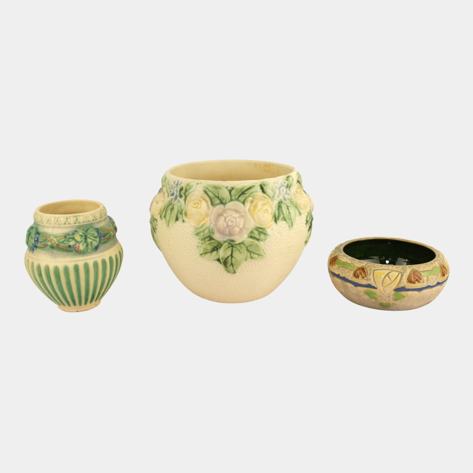 Roseville Corinthian Rozane Mostique Jardiniere Vase Bowl (1 of 3)