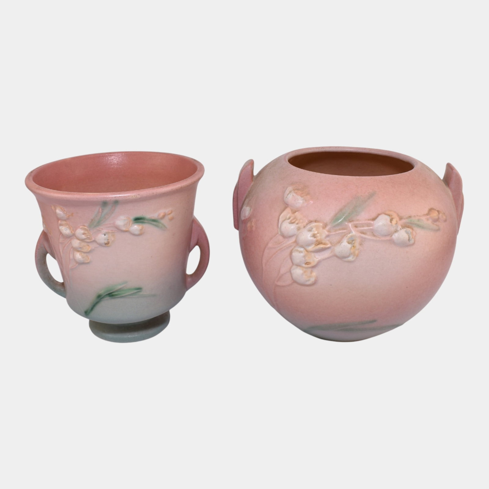 Roseville Ixia Pink Vintage Art Pottery Ceramic Planter Bowl (1 of 3)