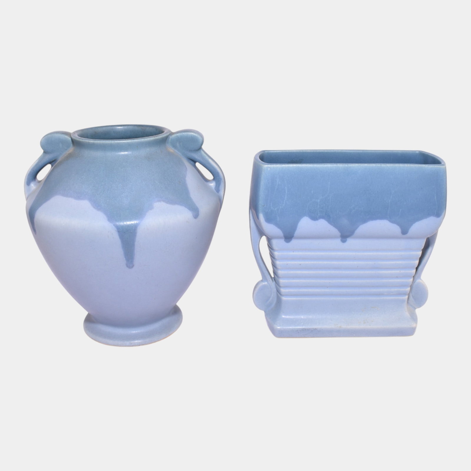 Roseville Carnelian I Blue Vintage Art Pottery Ceramic Vases (1 of 3)
