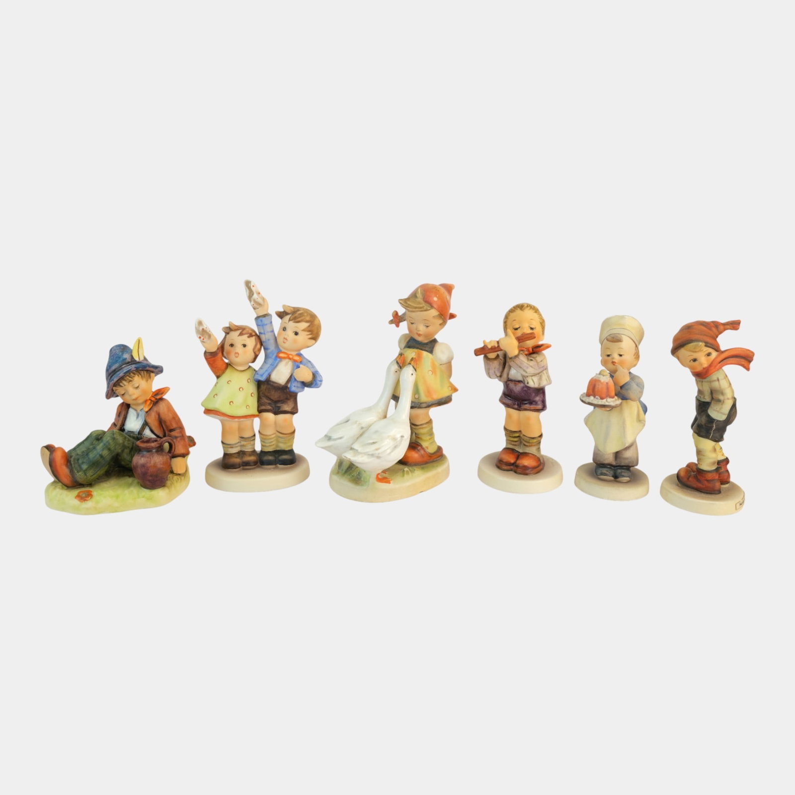 Hummel By Goebel Six Various Figurines Including Full Bee Marked Piece (1 of 5)