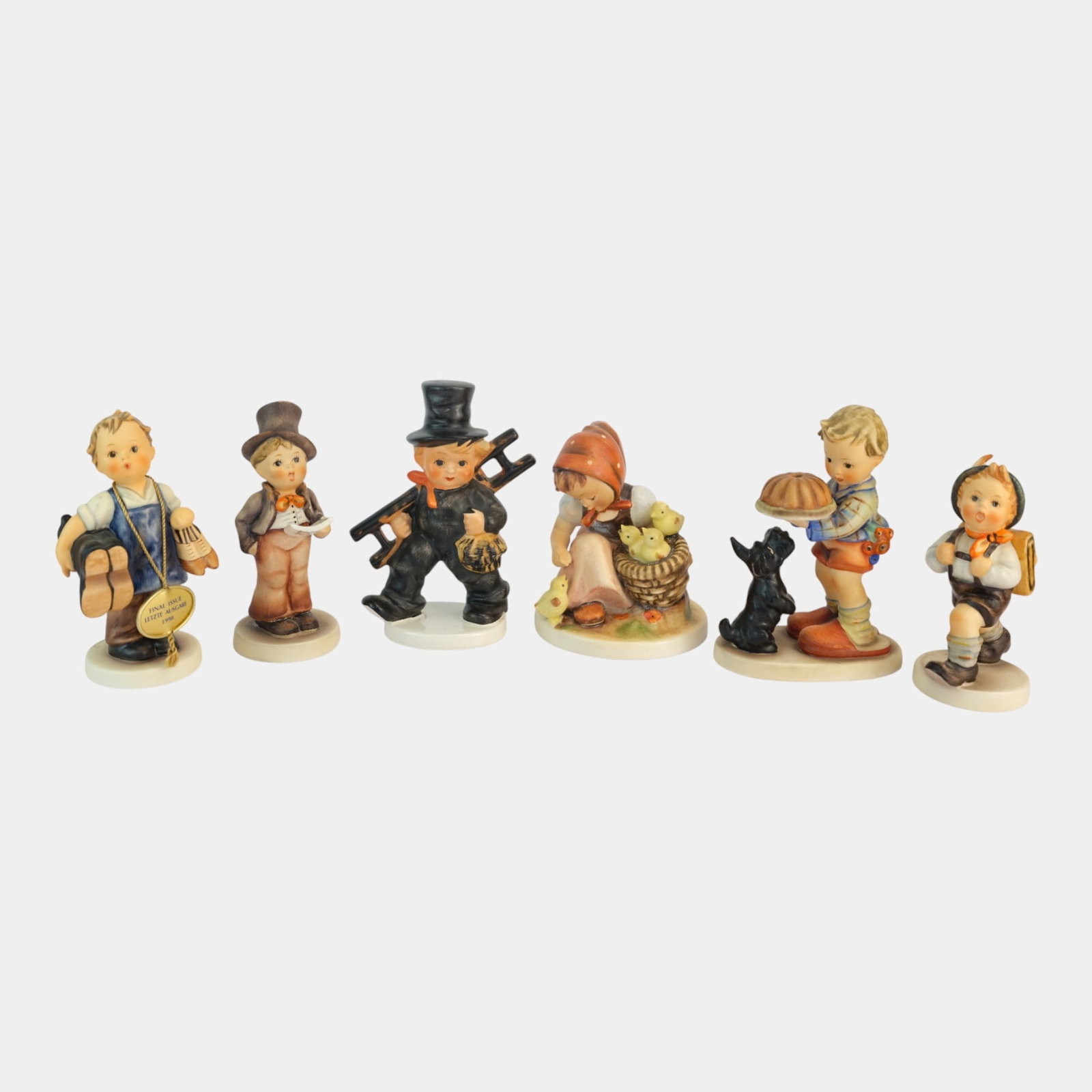 Hummel By Goebel Seven Various Figurines Including Full Bee Marked Piece: We offer affordable in-house shipping on all items. Hummel By Goebel Seven Various Figurines Including Full Bee Marked Piece Excellent condition. Age related wear. Bottom marked as shown. Tallest figu