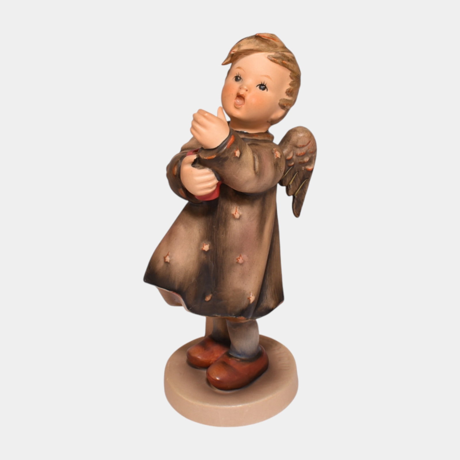 Goebel Hummel German Large "Candlelight" 192 Angelic Candleholder Figurine: We offer affordable in-house shipping on all items. Goebel Hummel German Large "Candlelight" 192 Angelic Candleholder Figurine Excellent condition. Age related wear. Bottom marked as shown. Figure is 