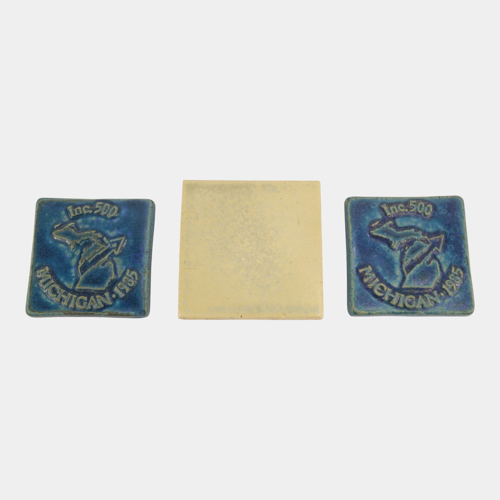 Pewabic And Flint Faience Assorted Tiles with Two Pewabic Tile Boxes (1 of 3)