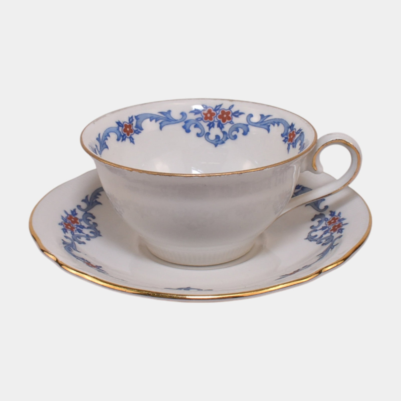 Schumann Bavaria German US Zone Porcelain Blue Floral Band Cup & Saucer: We offer affordable in-house shipping on all items. Schumann Bavaria German US Zone Porcelain Blue Floral Band Cup & Saucer Elegantly traditional and finely detailed, this Schumann Bavaria teacup and 
