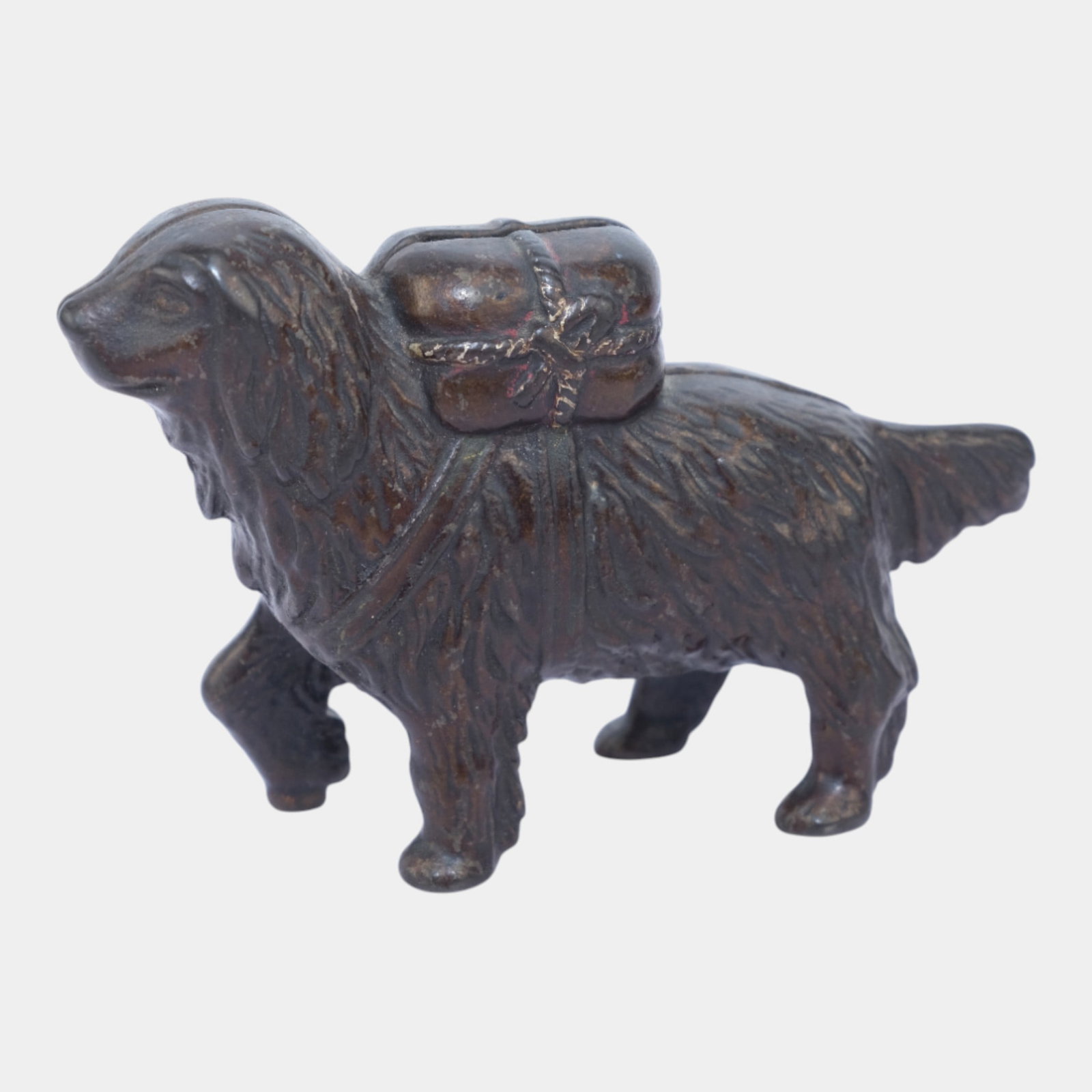 AC Williams Early 1900s Cast Iron Saint Bernard Rescue Dog Penny Still Bank: We offer affordable in-house shipping on all items. AC Williams Early 1900s Cast Iron Saint Bernard Rescue Dog Penny Still Bank Nice form with great color and glaze. Excellent original condition. No c