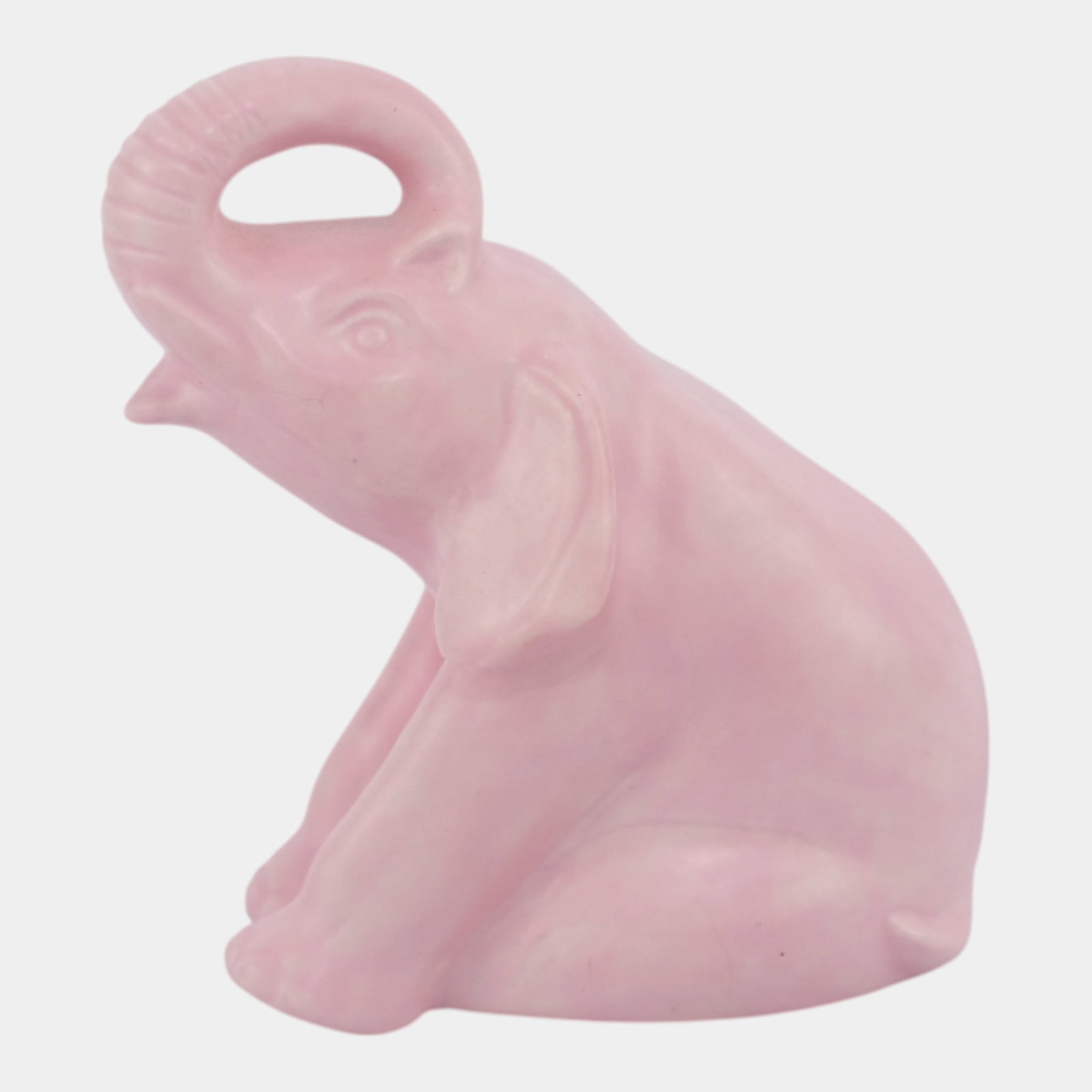Rookwood 1988 Vintage Art Pottery Pink Ceramic Elephant Paperweight 6490 (1 of 6)