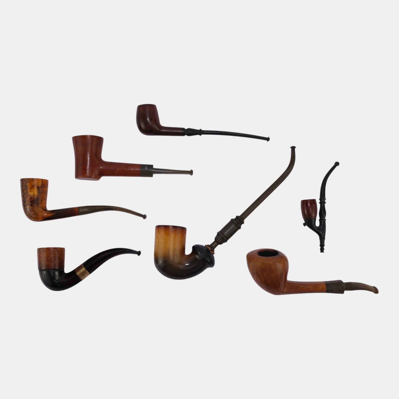 Prominence Denmark And Other Mid Century Assorted Briar Wood Smoking Pipes (1 of 11)