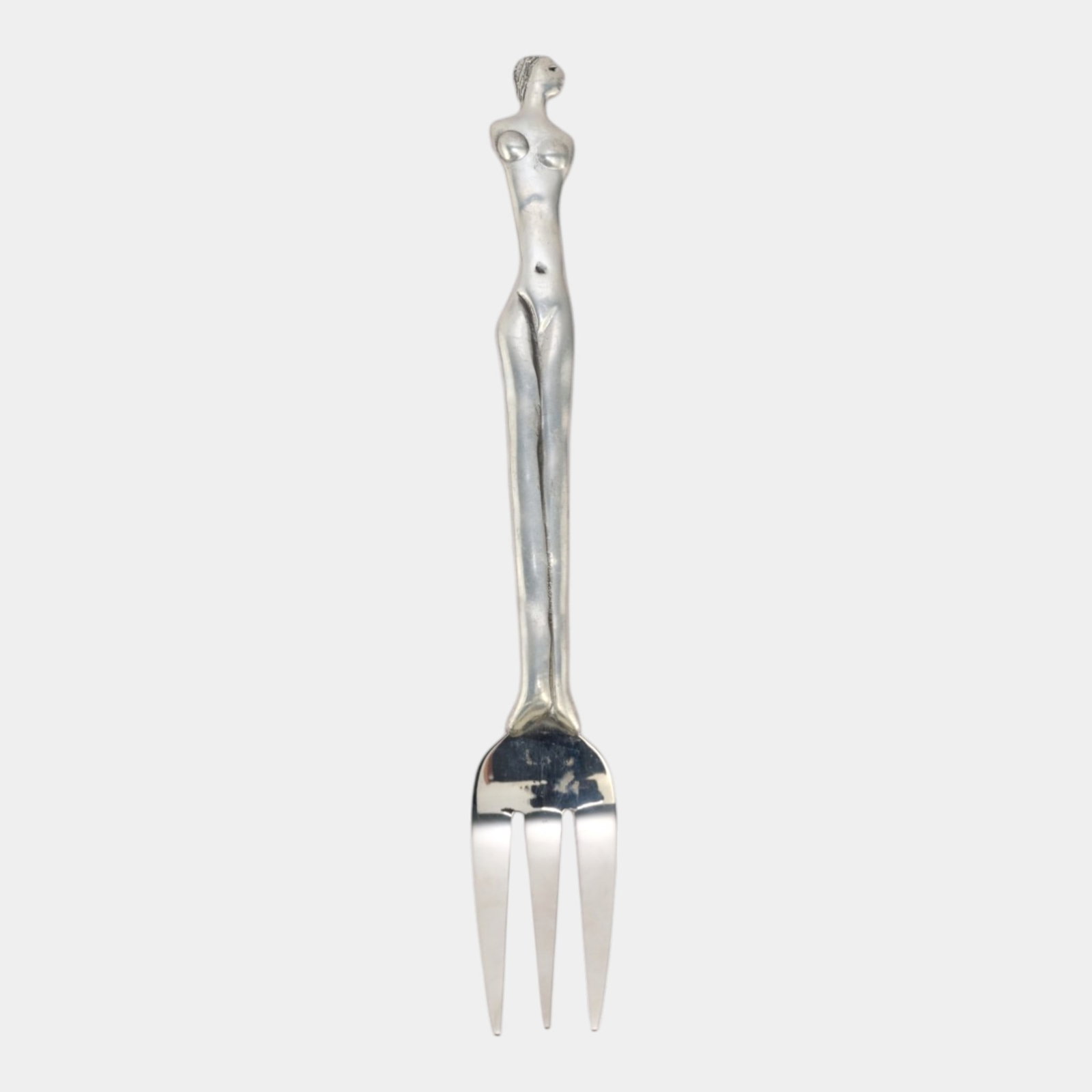 Carrol Boyes South African Stainless Steel Female Figure Serving Fork: We offer affordable in-house shipping on all items. Carrol Boyes South African Stainless Steel Female Figure Serving Fork Excellent condition. Age related wear. Serving fork is 10 1/2" long and 1 1/2"