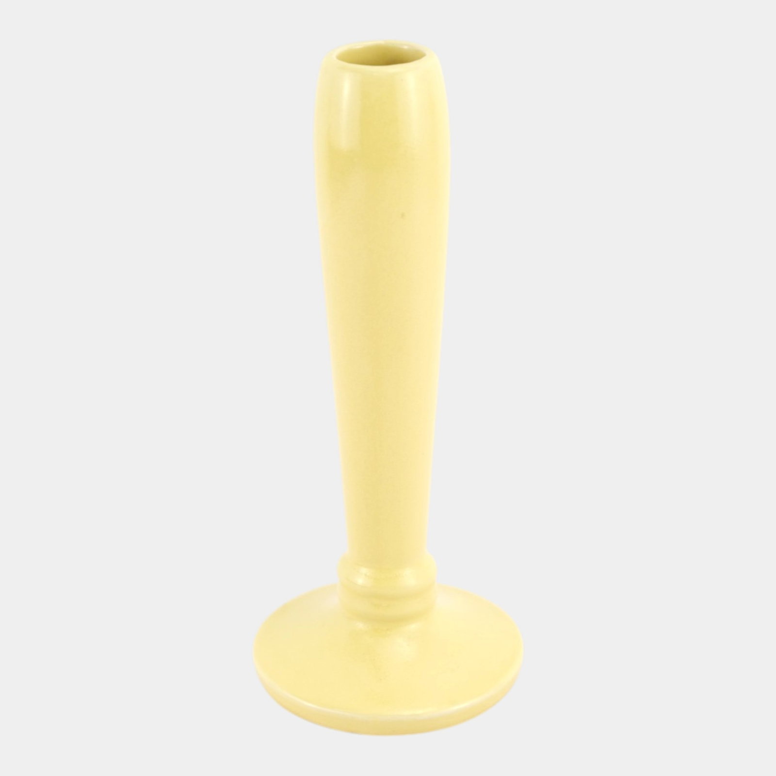 McCoy 1950s Mid Century Modern Art Pottery Yellow Ceramic Bude Vase: We offer affordable in-house shipping on all items. McCoy 1950s Mid Century Modern Art Pottery Yellow Ceramic Bude Vase Excellent original condition. No chips, cracks, damage or repair of any kind. Bo