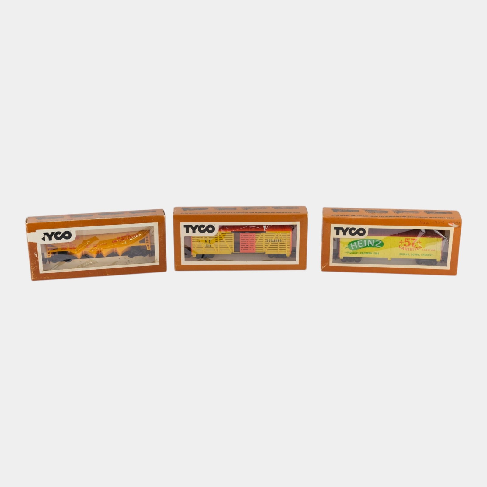 Tyco 1970s HO Scale Heinz, Durango, & Union Pacific Model Train Cars With Original Boxes (1 of 3)
