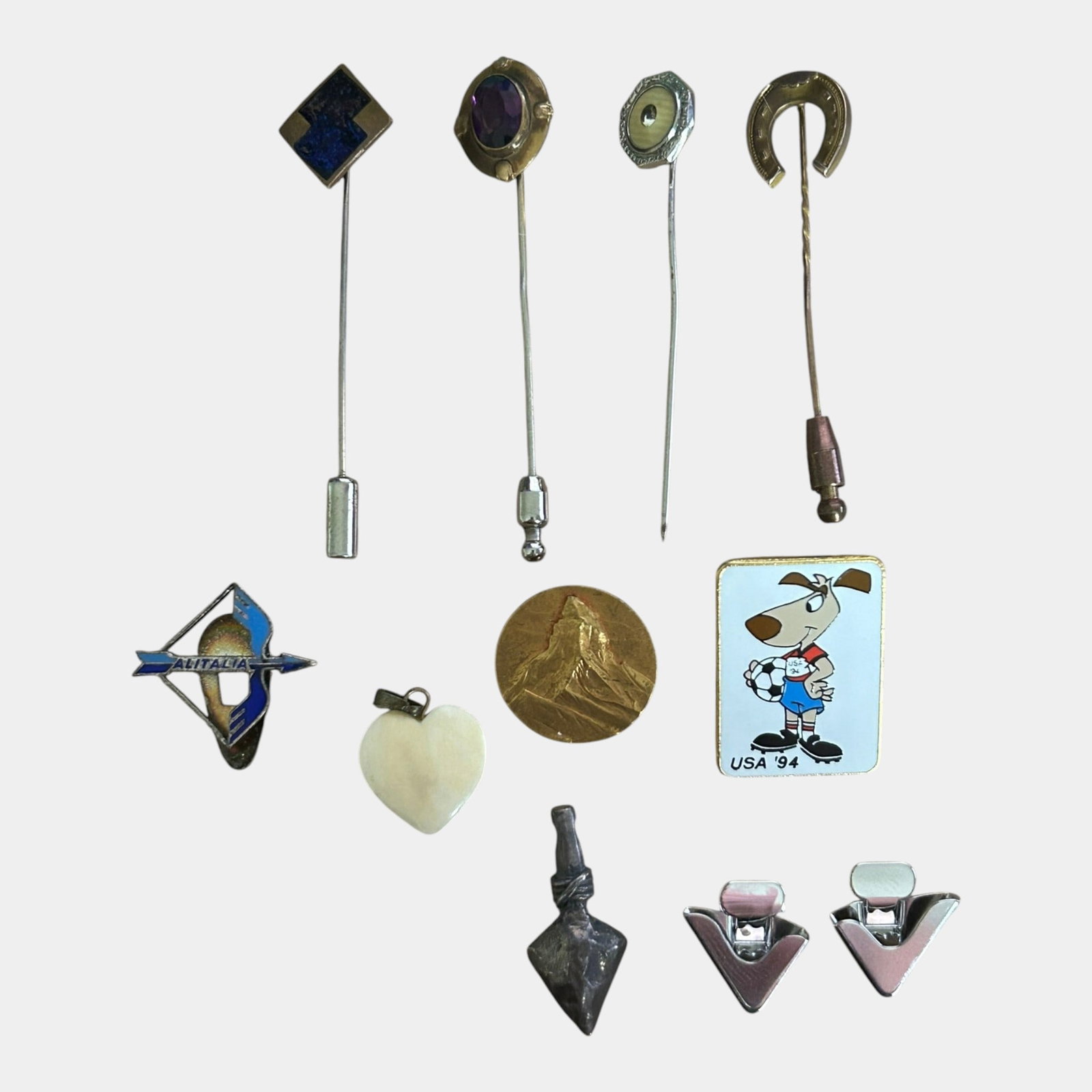 Mid 20th Century Art Deco Stick Pins, Brooches, Pins, And Pendants (1 of 2)